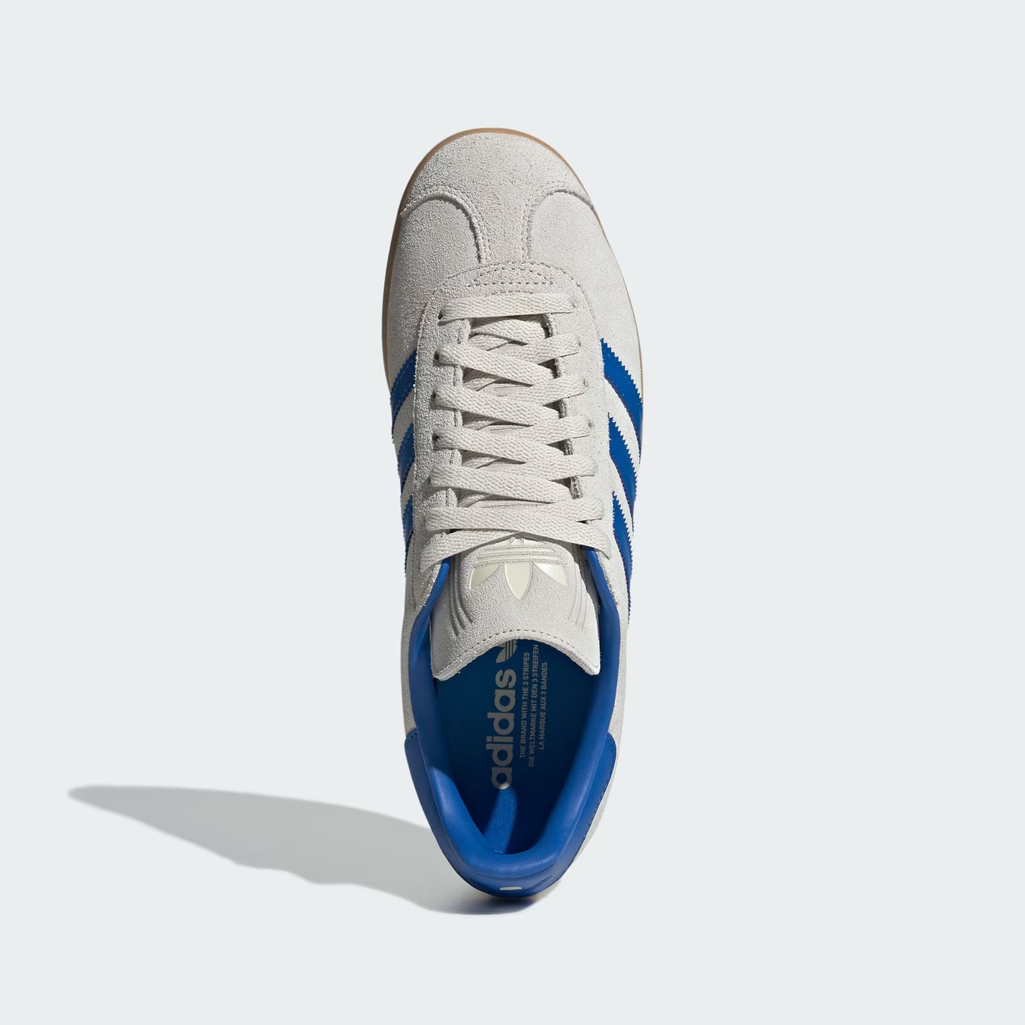 Adidas o1mle0426 Unisex Gazelle Low-Top Sneakers in Blue/Gray Size US 6.5 / EU 39-40 - 2 Thumbnail