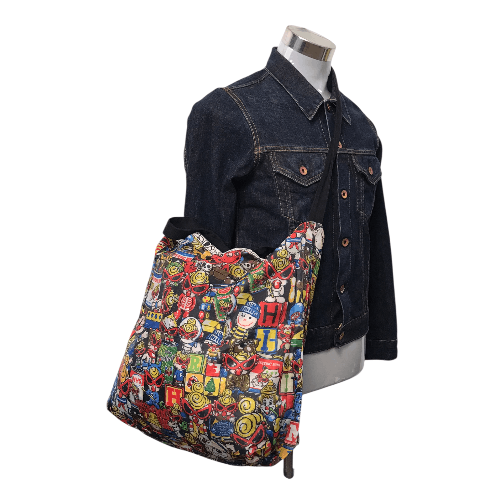 Hysteric Glamour Hysteric Full Print Sling/tote Reversible Bag, Men's
