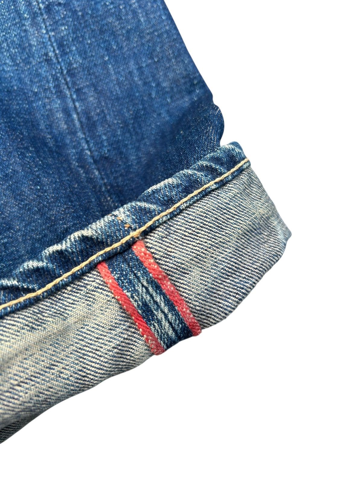 Kapital Vintage Blue Blue Hr Market Selvedge Distressed denim jeans Size US 30 / EU 46 - 2 Thumbnail