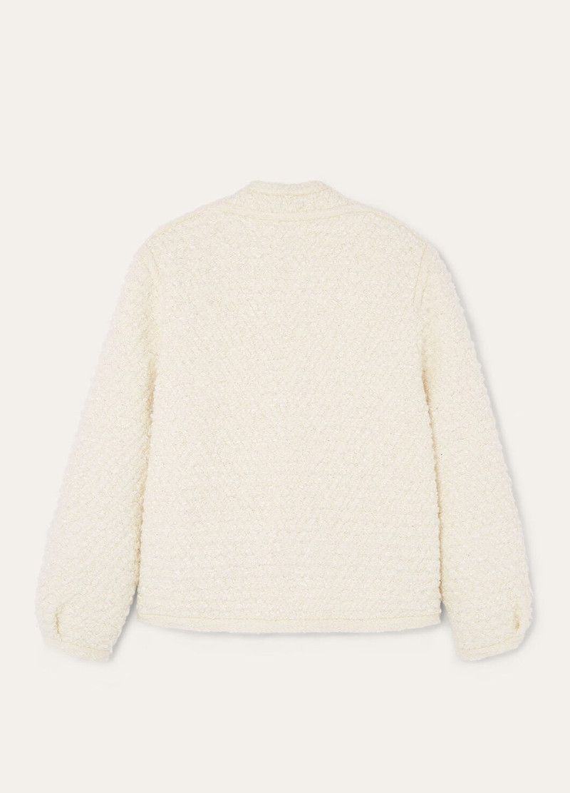 Loro Piana o1srvl11e0526 FAO9765 Careno Jacket in White Size S / US 4 / IT 40 - 6 Thumbnail