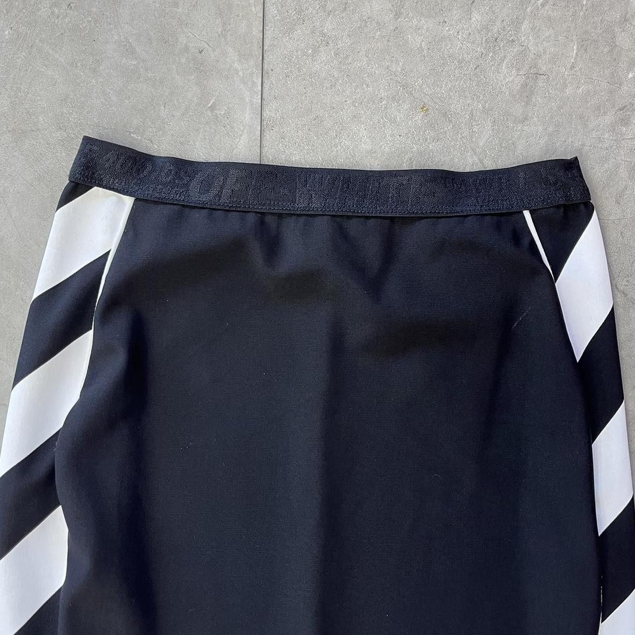 Off-White Off White Diagonal Athletic Stripe Pencil Skirt Size 25" / US 0 / IT 36 - 2 Thumbnail