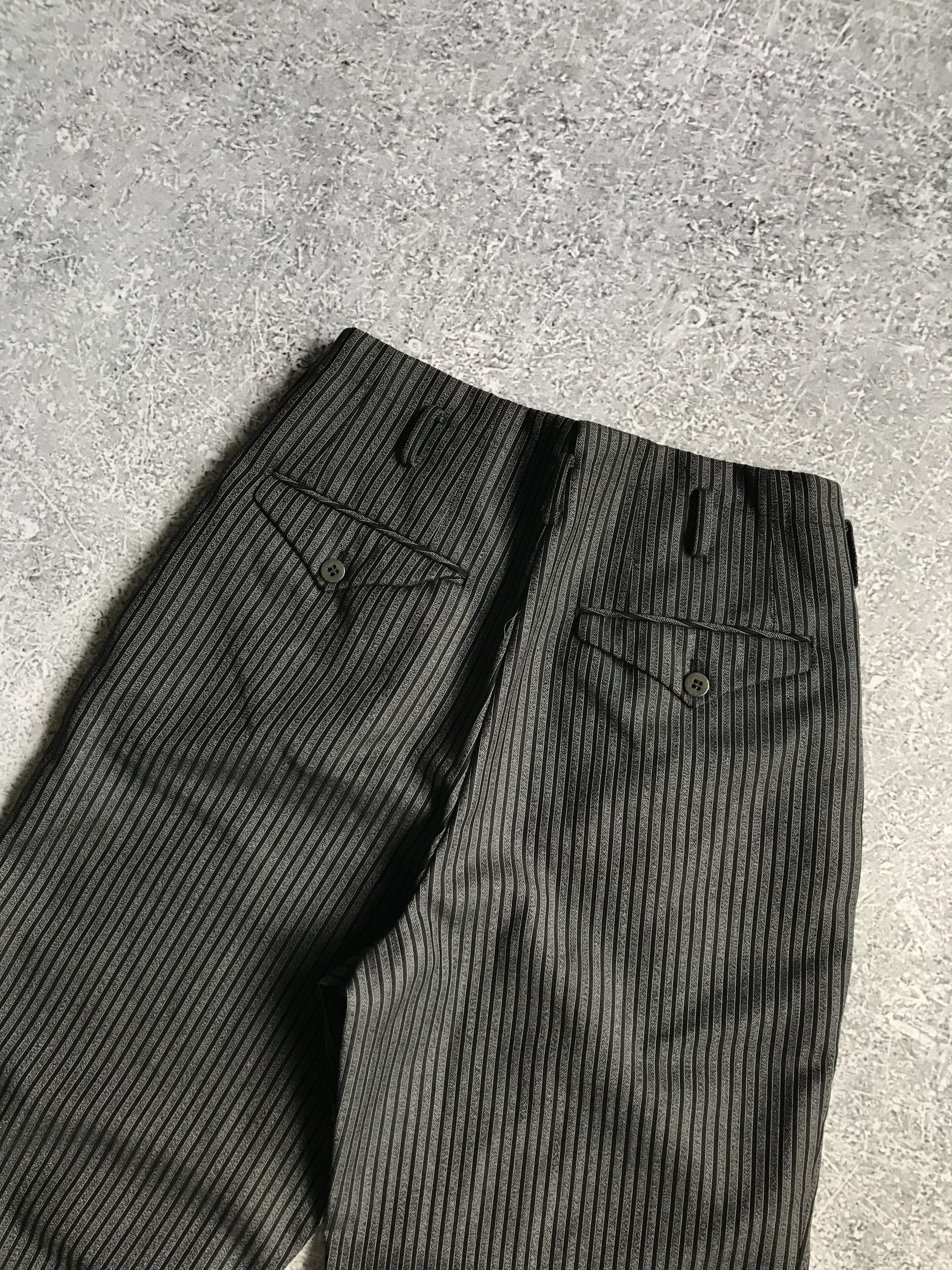 Vintage 1960s Pleated Trousers Wool Stripes Japan Tailored Size US 30 / EU 46 - 8 Thumbnail