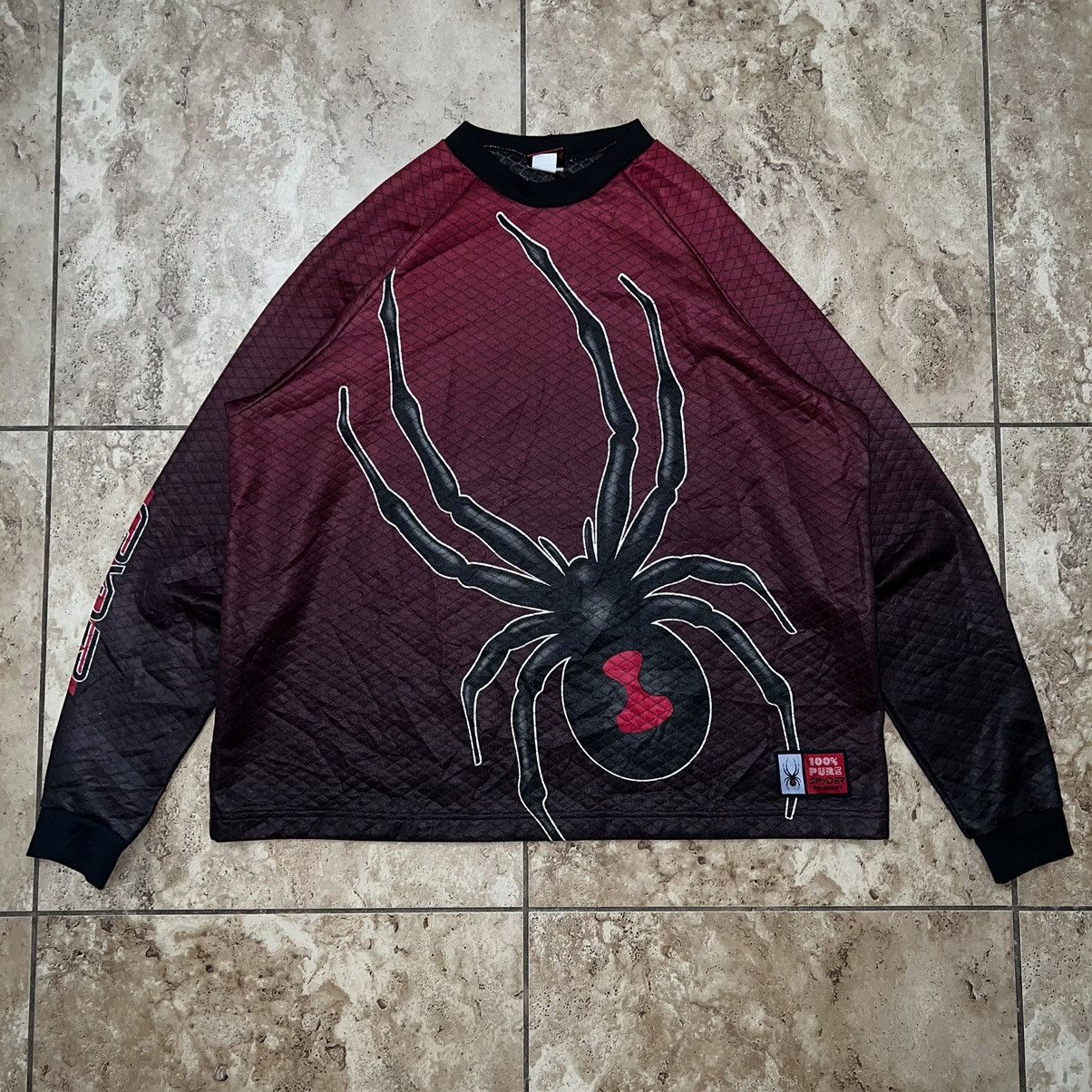 image of Spyder Color Fade Long Sleeve Quilted 100% Pure in Black, Men's (Size 2XL)