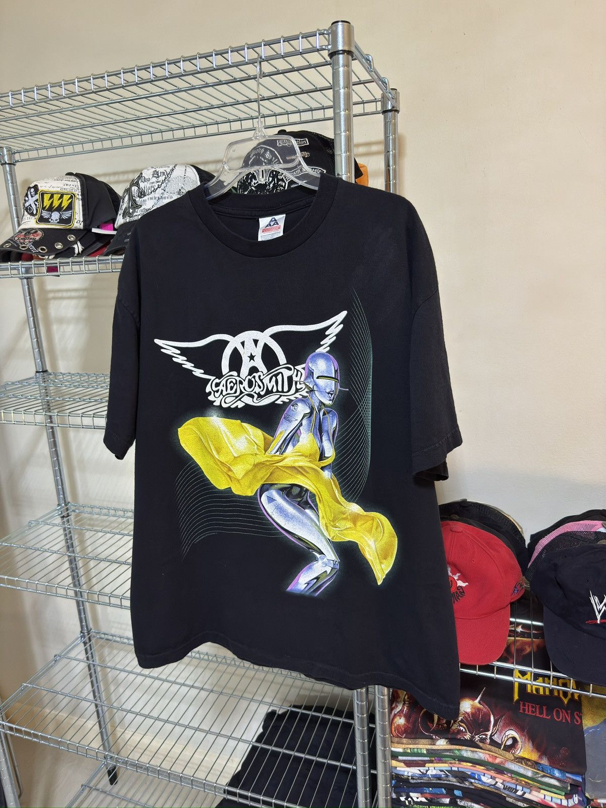 Band Tees Vintage aerosmith sorayama 2000 tee rare Size US XL / EU 56 / 4 - 1 Thumbnail