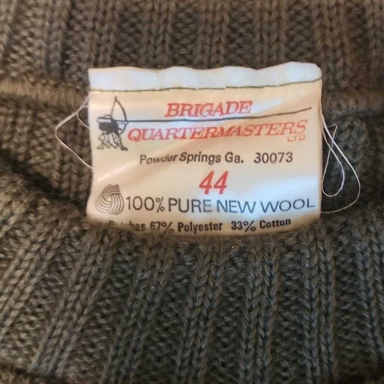 Vintage Whoolly Pully and Brigade Quatermasters Green Sweater Size US L / EU 52-54 / 3 - 5 Thumbnail