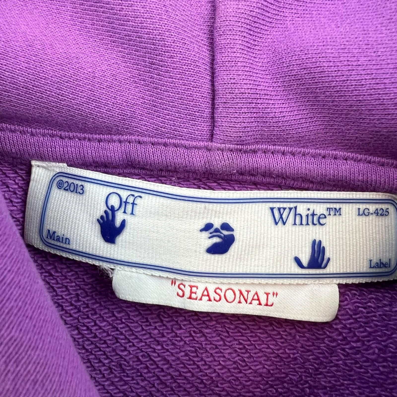 Off-White Off-White Hand Arrows Purple Hoodie Size US S / EU 44-46 / 1 - 5 Thumbnail