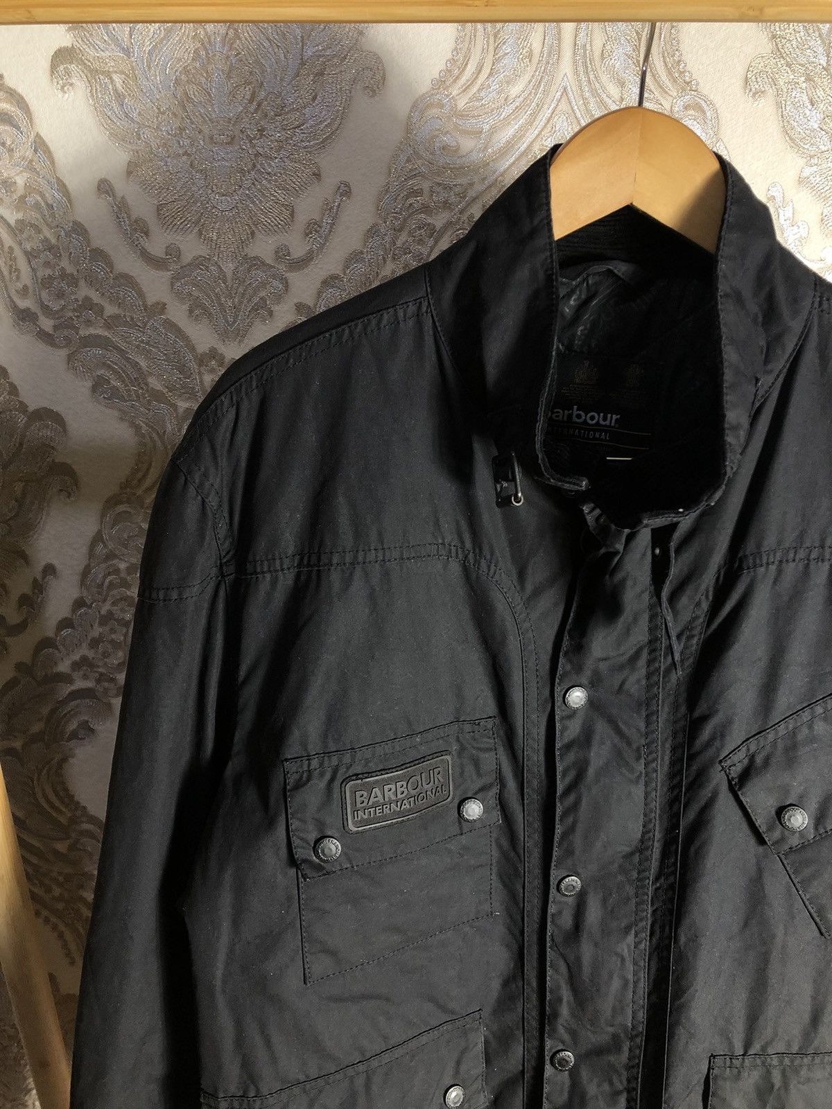 Barbour × Vintage VERY RARE BARBOUR INTERNATIONAL CRANK WAXED CASUAL JACKET Size US XXL / EU 58 / 5 - 6 Thumbnail