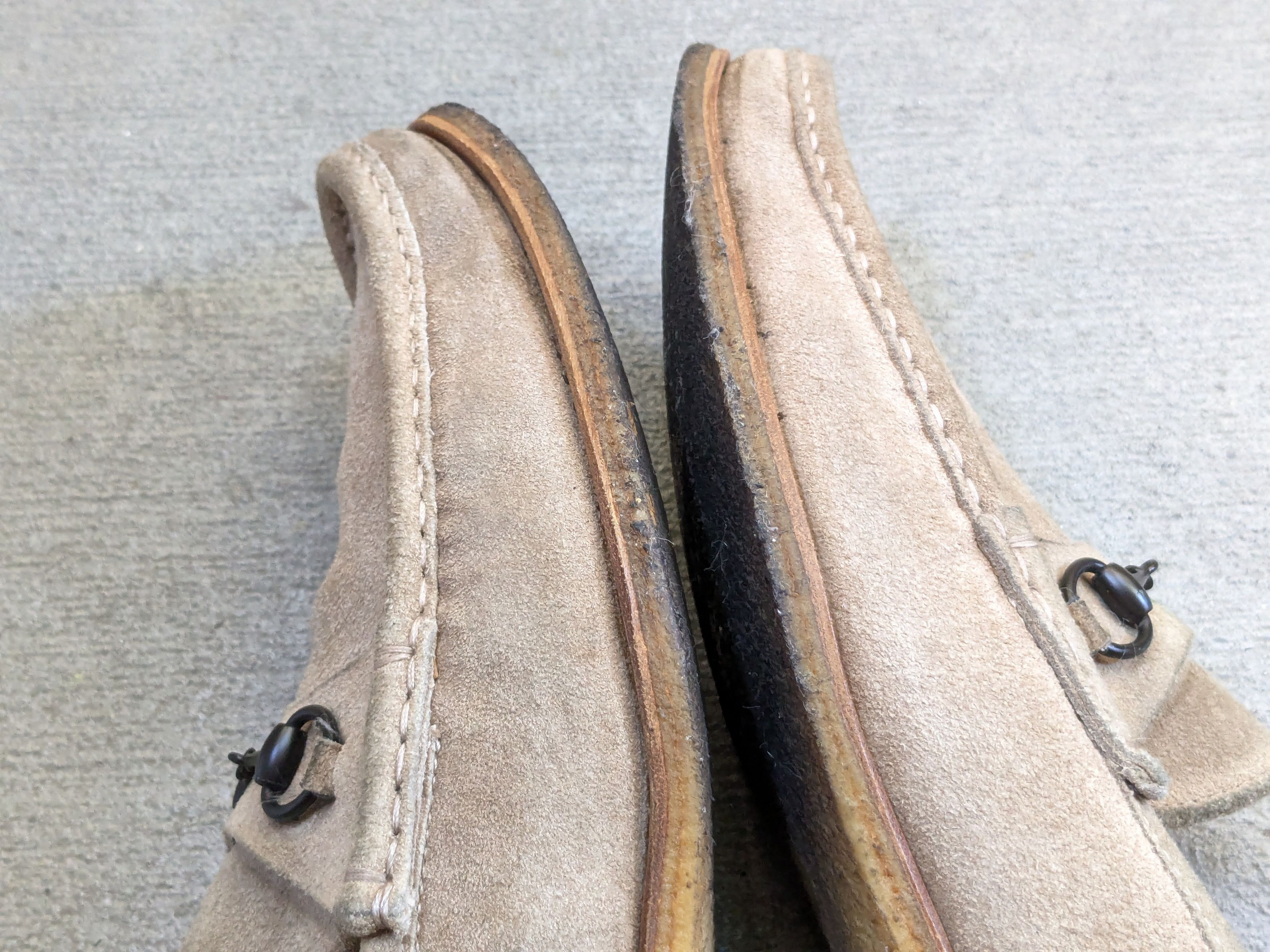 Gucci Women Gucci Horsebit Loafers Beige Suede 10 B Leather Crepe Size US 10 / IT 40 - 9 Thumbnail