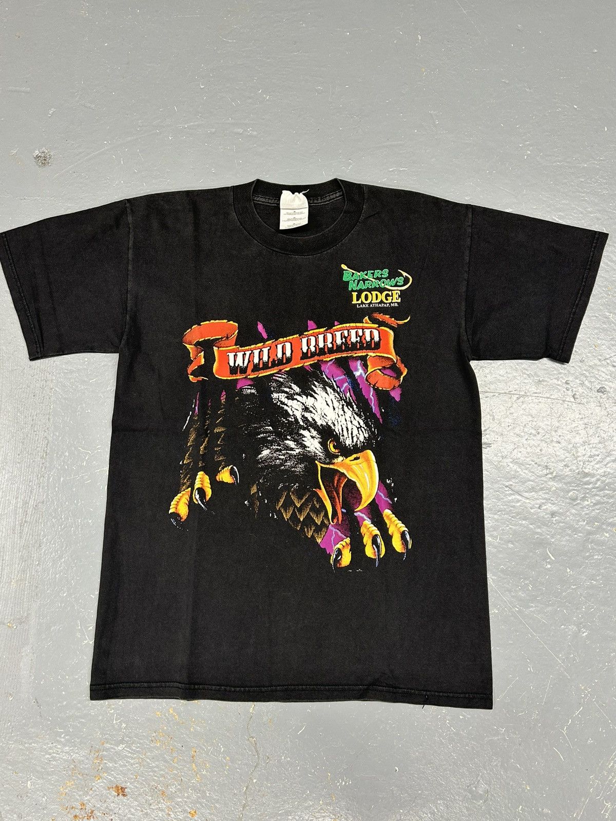 Vintage Crazy Vintage 90s Essential Black Harley Style Eagle T-Shirt Size US M / EU 48-50 / 2 - 1 Thumbnail
