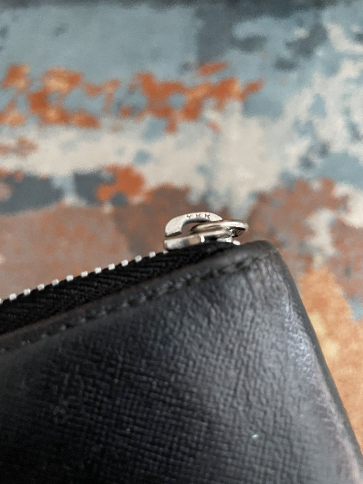 Prada Prada Milano Black Leather Zip Wallet Size ONE SIZE - 3 Thumbnail