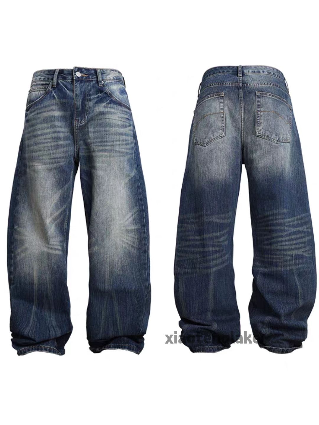 Vintage Custom washed faded cleanfit yuppie skate hiphop jeans Size US 32 / EU 48 - 7 Thumbnail