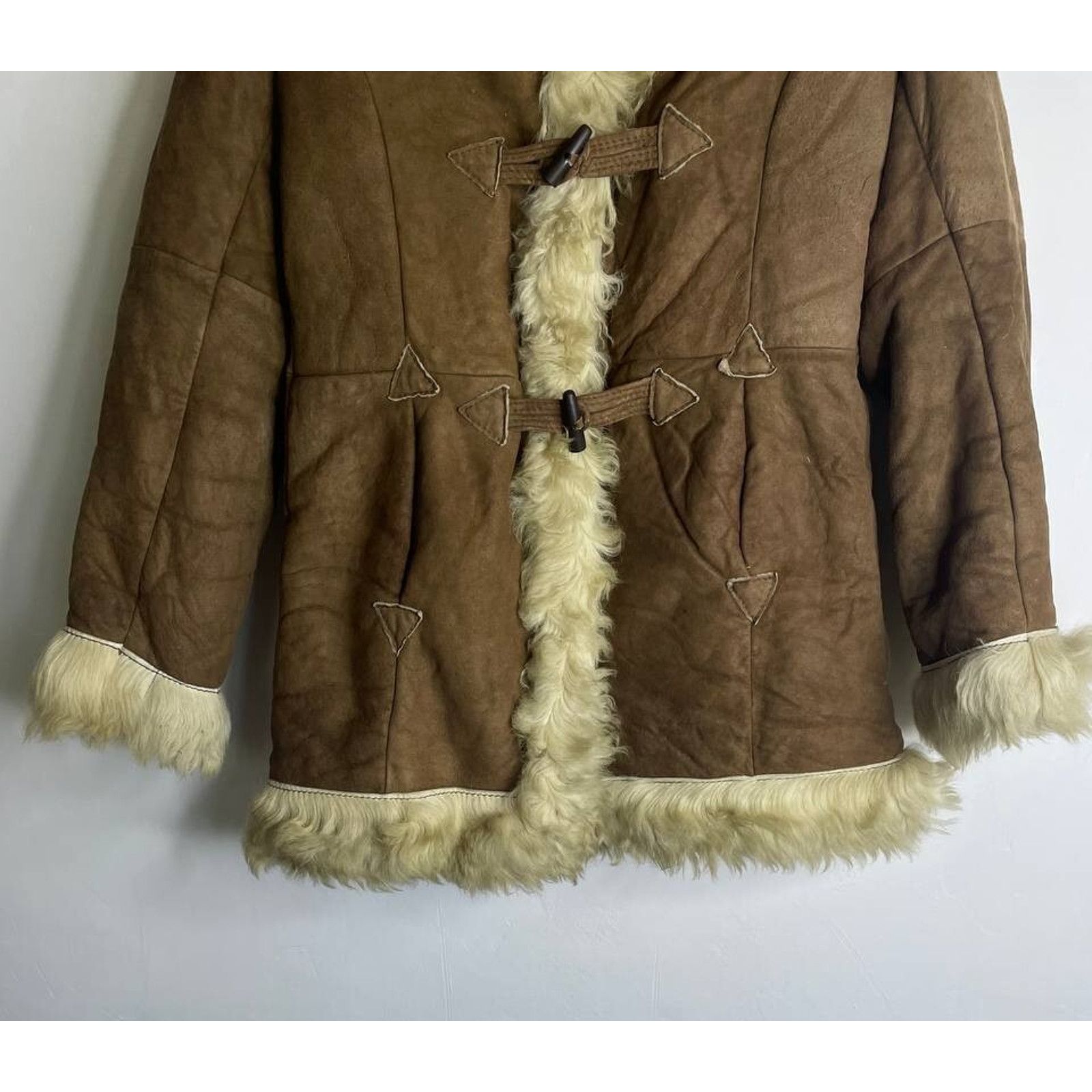 If Six Was Nine × Japanese Brand × Vintage Shoe Co. Vintage Japanese Fur/Leather Junya Watanabe Style Jacket Size S / US 4 / IT 40 - 4 Thumbnail