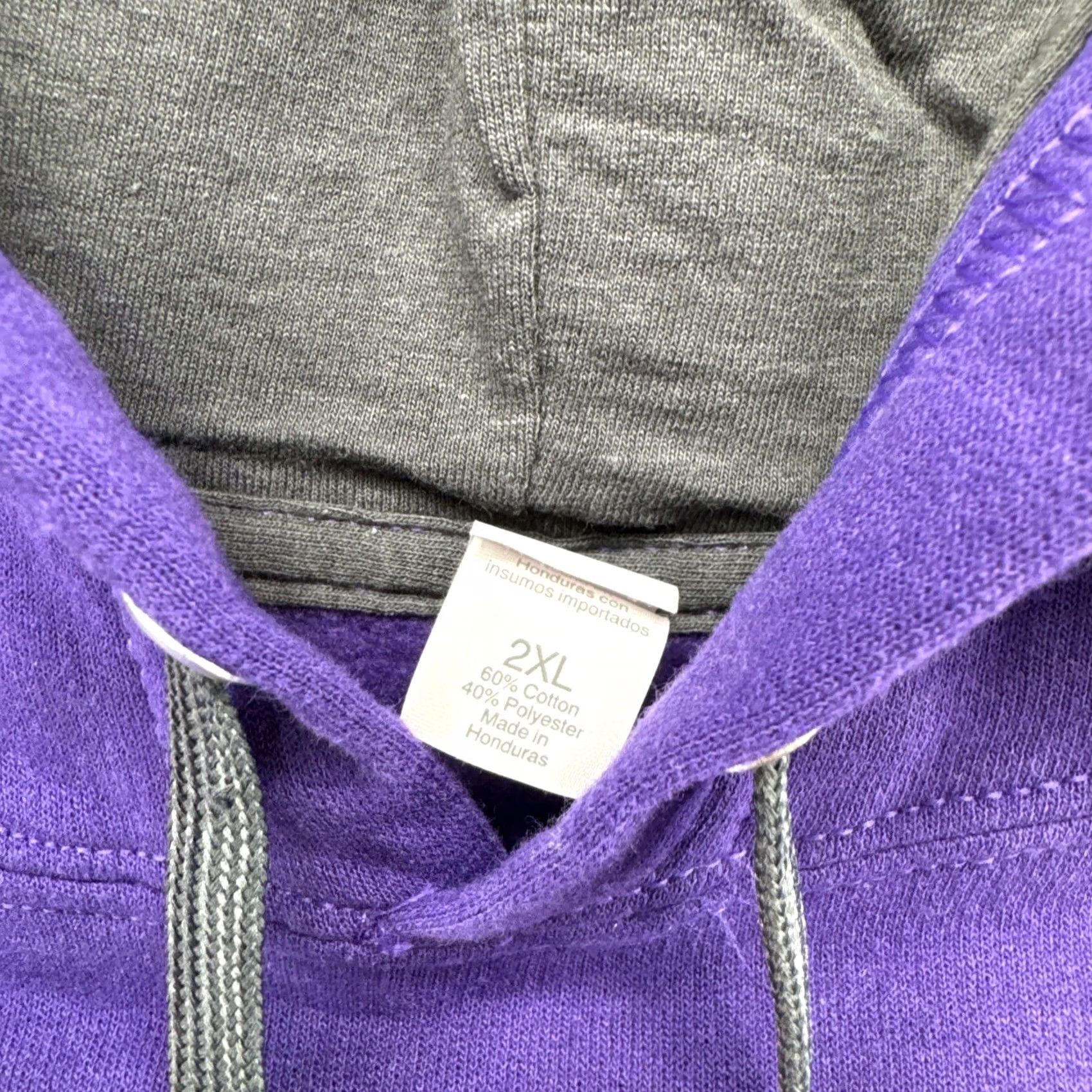 Fruit Of The Loom Wildcat Mountain State Park Ontario Wisconsin Purple Hoodie Sweatshirt 2XL Mens Shirt Pullover Sweatshirt Purple 2XL Size US XXL / EU 58 / 5 - 4 Thumbnail