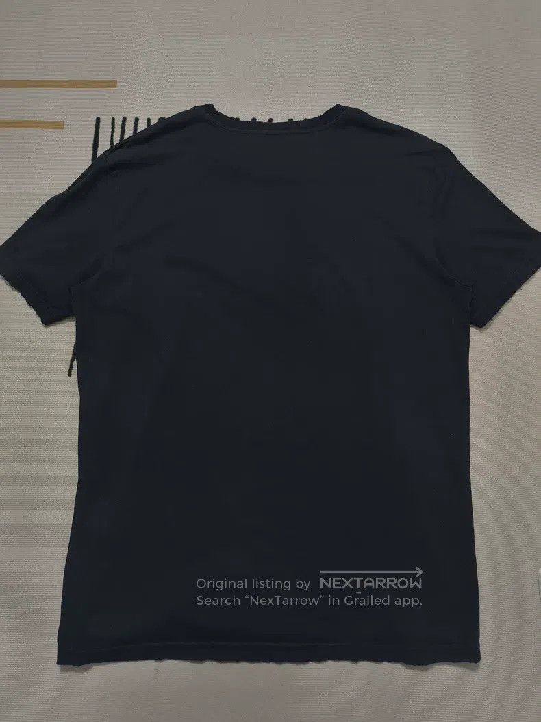 Givenchy Givenchy Flame-printed logo distressed black short-sleeve Size US XL / EU 56 / 4 - 2 Thumbnail