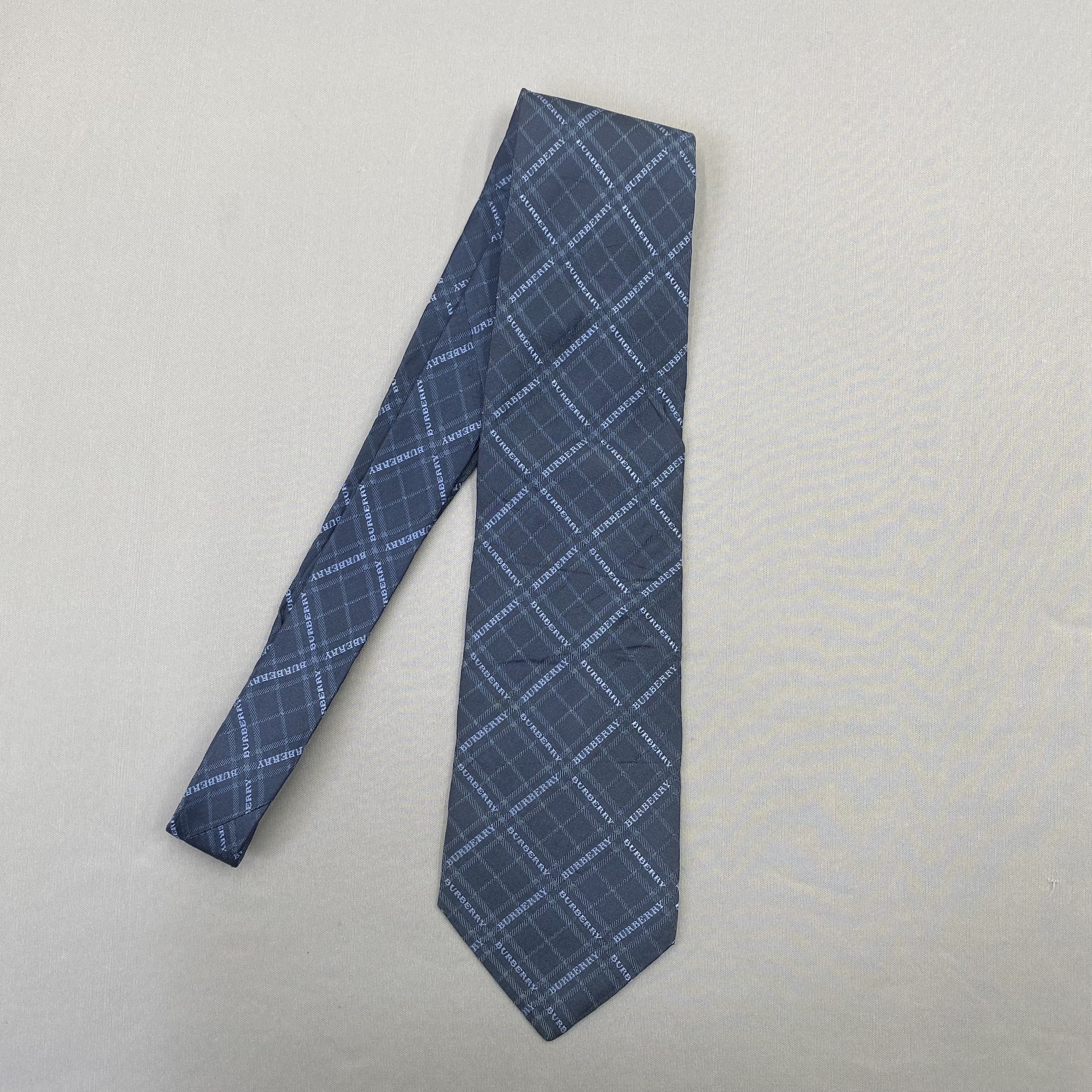 Burberry Vintage Burberry SILK Necktie Cravate Pure Silk Neck Tie Size ONE SIZE - 4 Thumbnail