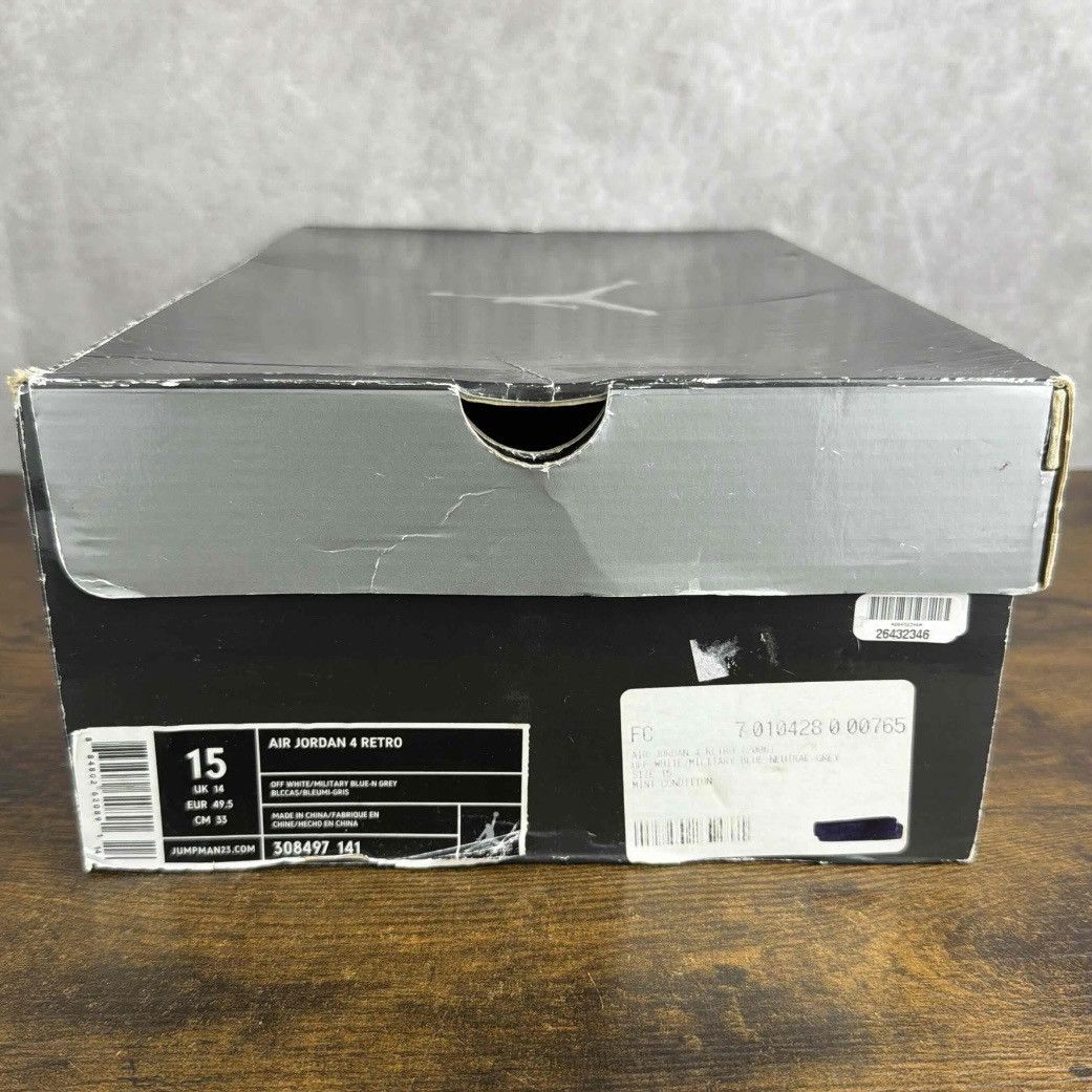 Jordan Brand NEW Jordan 4 Retro Military Blue 2006 Size 15 308497-141 OG Size US 15 / EU 48 - 9 Thumbnail