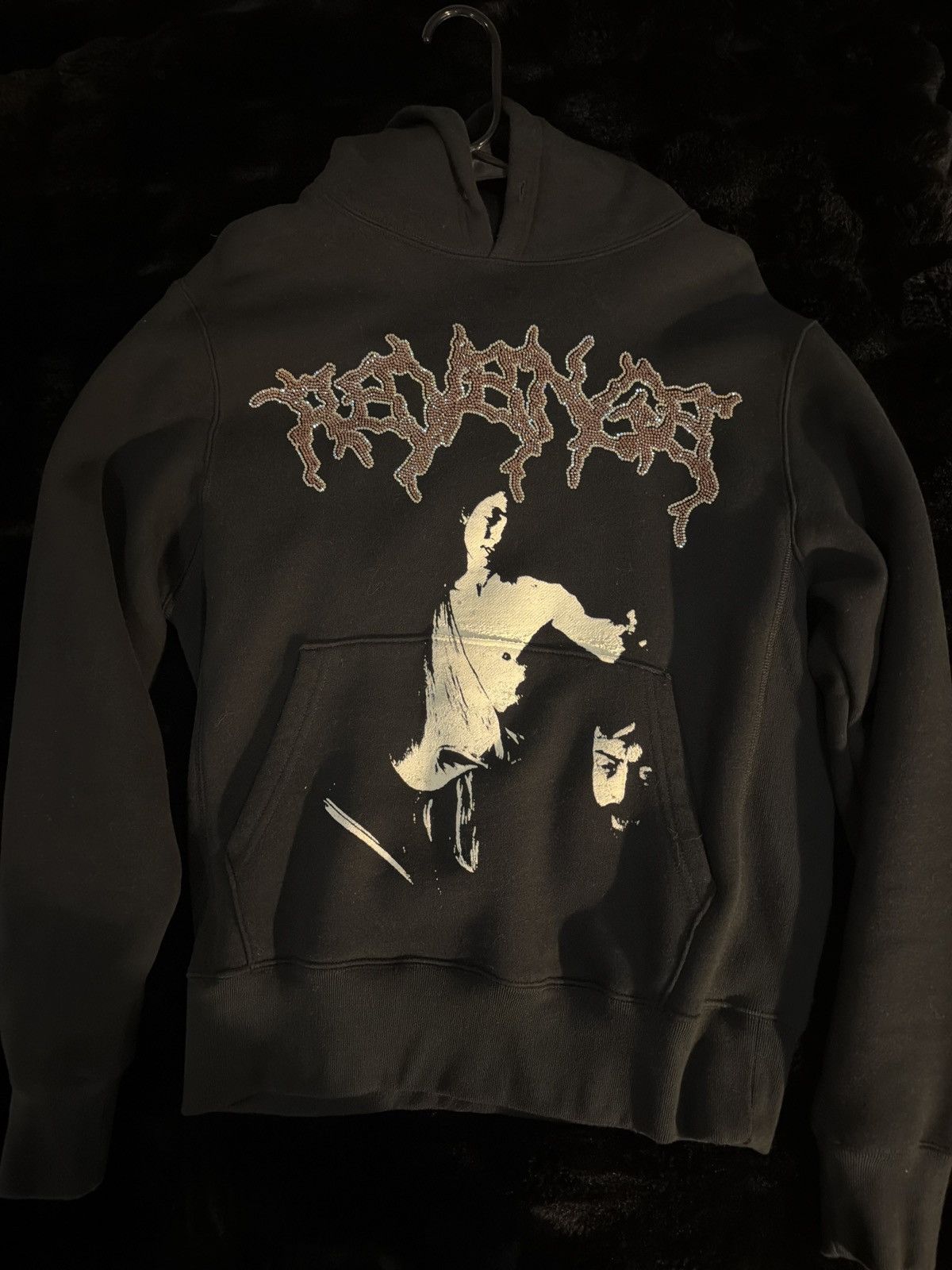 Revenge Revenge David & Goliath Rhinestone Hoodie Size US S / EU 44-46 / 1 - 1 Thumbnail