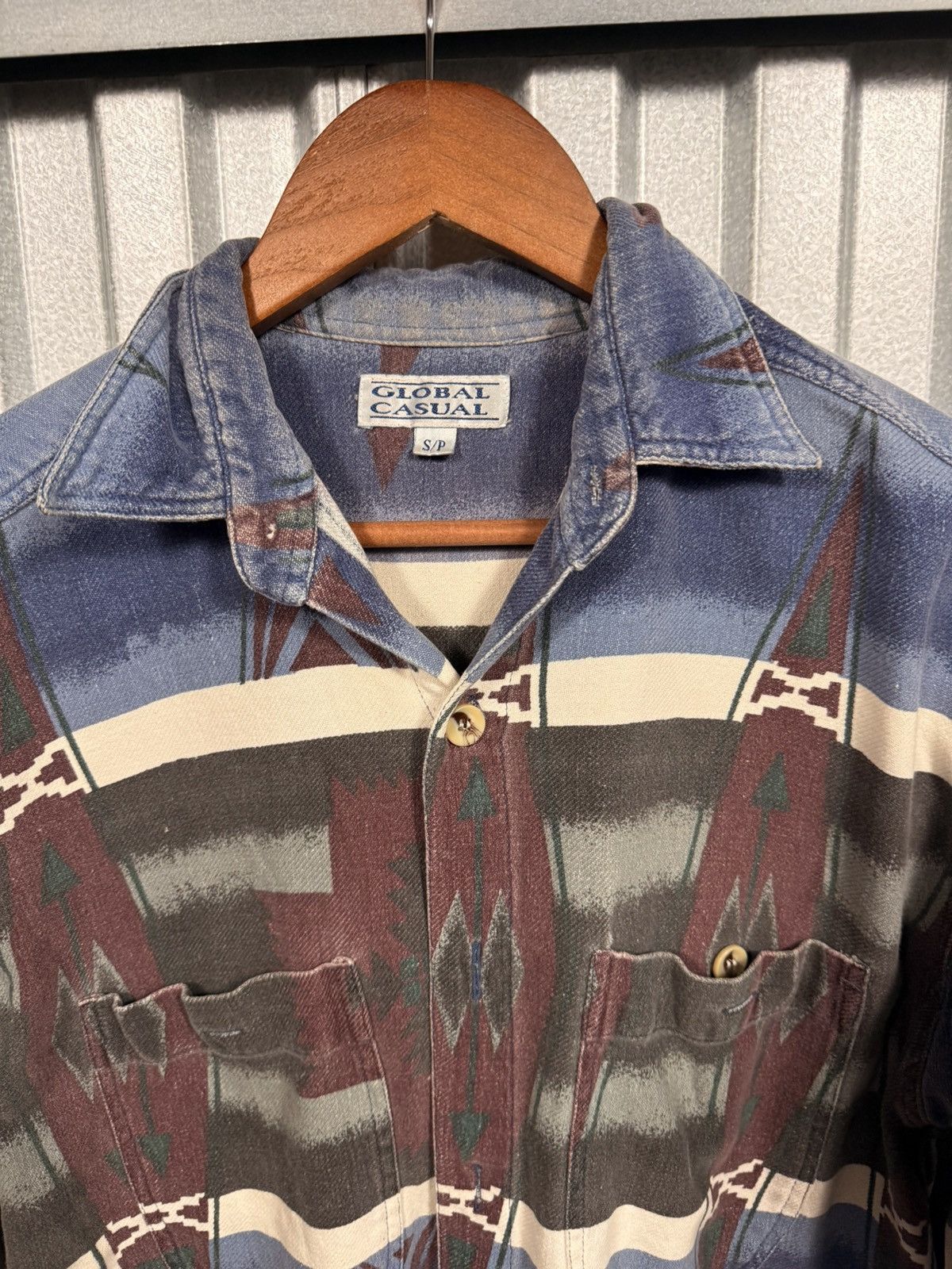Other Vintage Arizona Pattern Western Button Up Cowboy Shirt Size US S / EU 44-46 / 1 - 5 Thumbnail