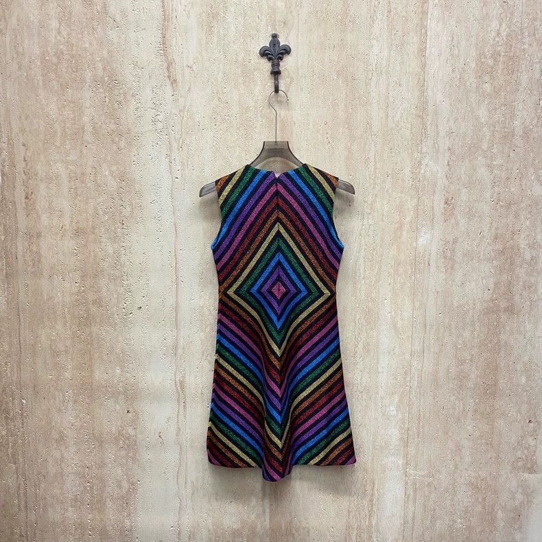 Gucci Gucci Size M Rainbow striped dress 2505-Nextarrow Size 25" / US 0 / IT 36 - 2 Thumbnail