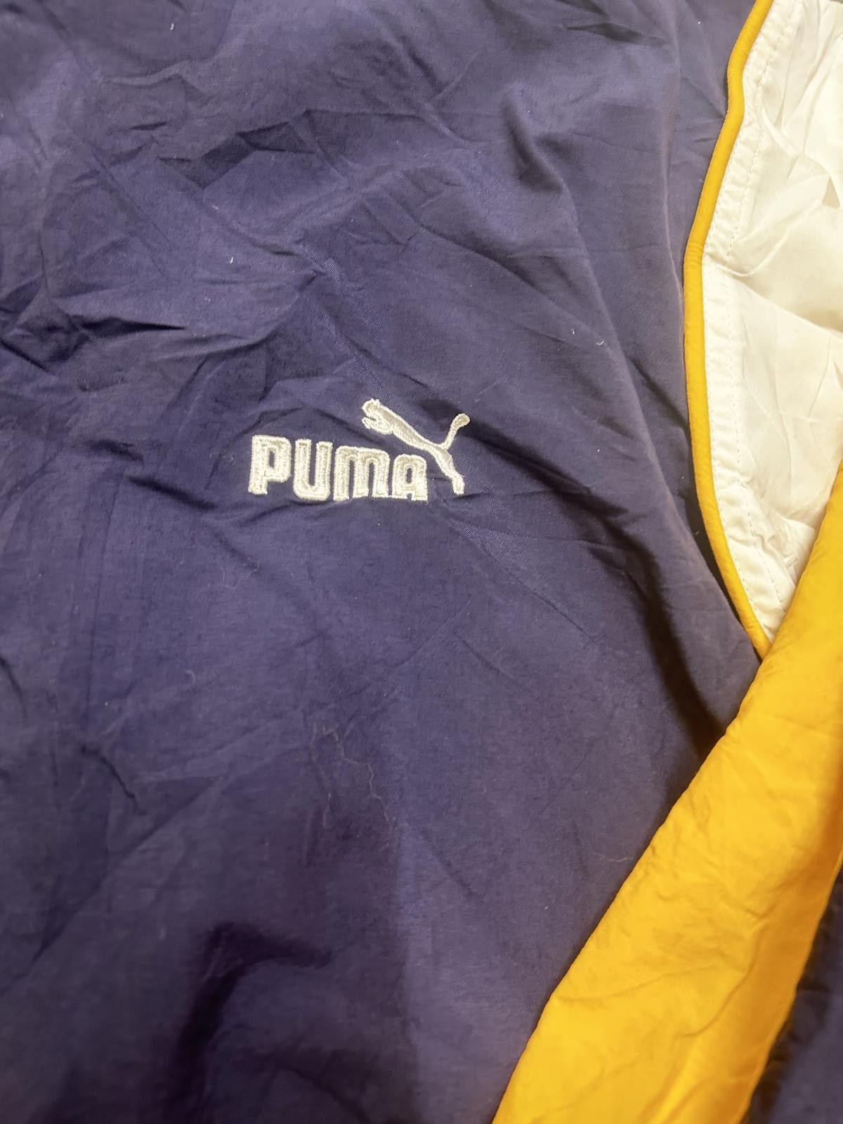 Puma Puma Navy and Yellow Windbreaker Jacket - XL Size US XL / EU 56 / 4 - 2 Thumbnail