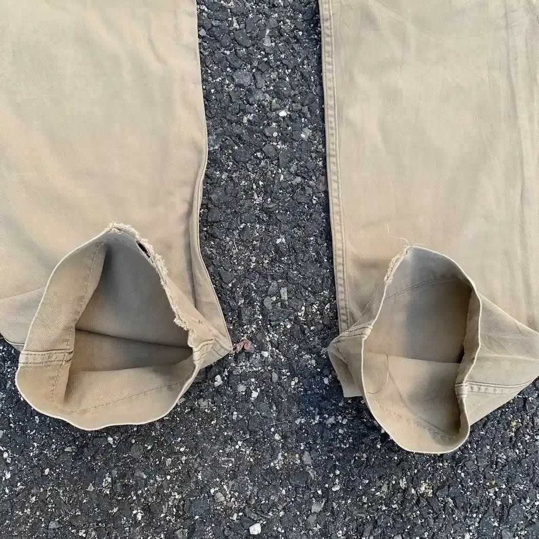 Edwin W31 L32 🔥Vtg Edwin Type 505 Khaki Cinch Back Trousers Pants Size US 31 - 12 Thumbnail
