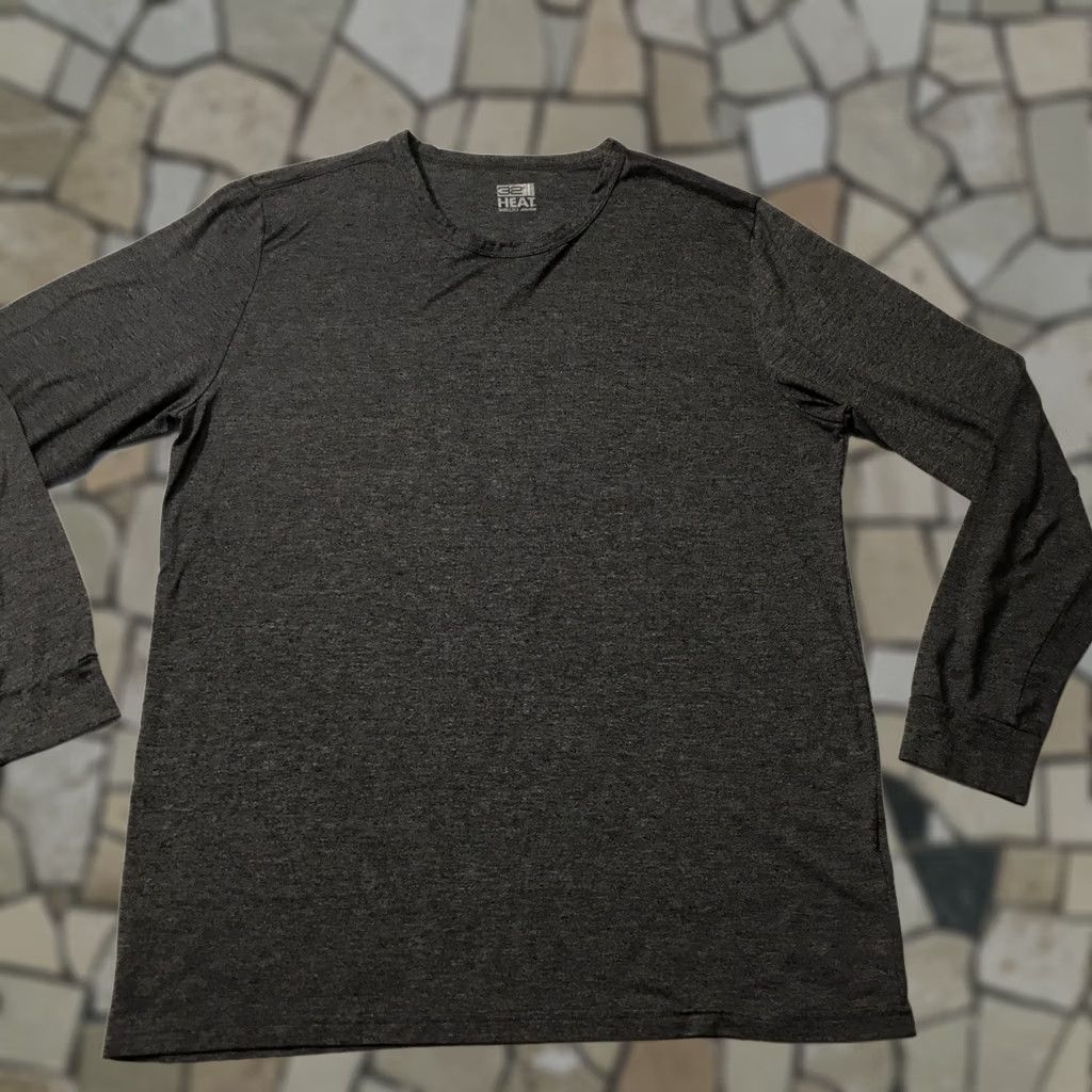 Vintage 32 Degrees Heat Men Shirt Large Black Polyester Blend Long Sleeve Pullover Tshirt Size US XL / EU 56 / 4 - 1 Thumbnail