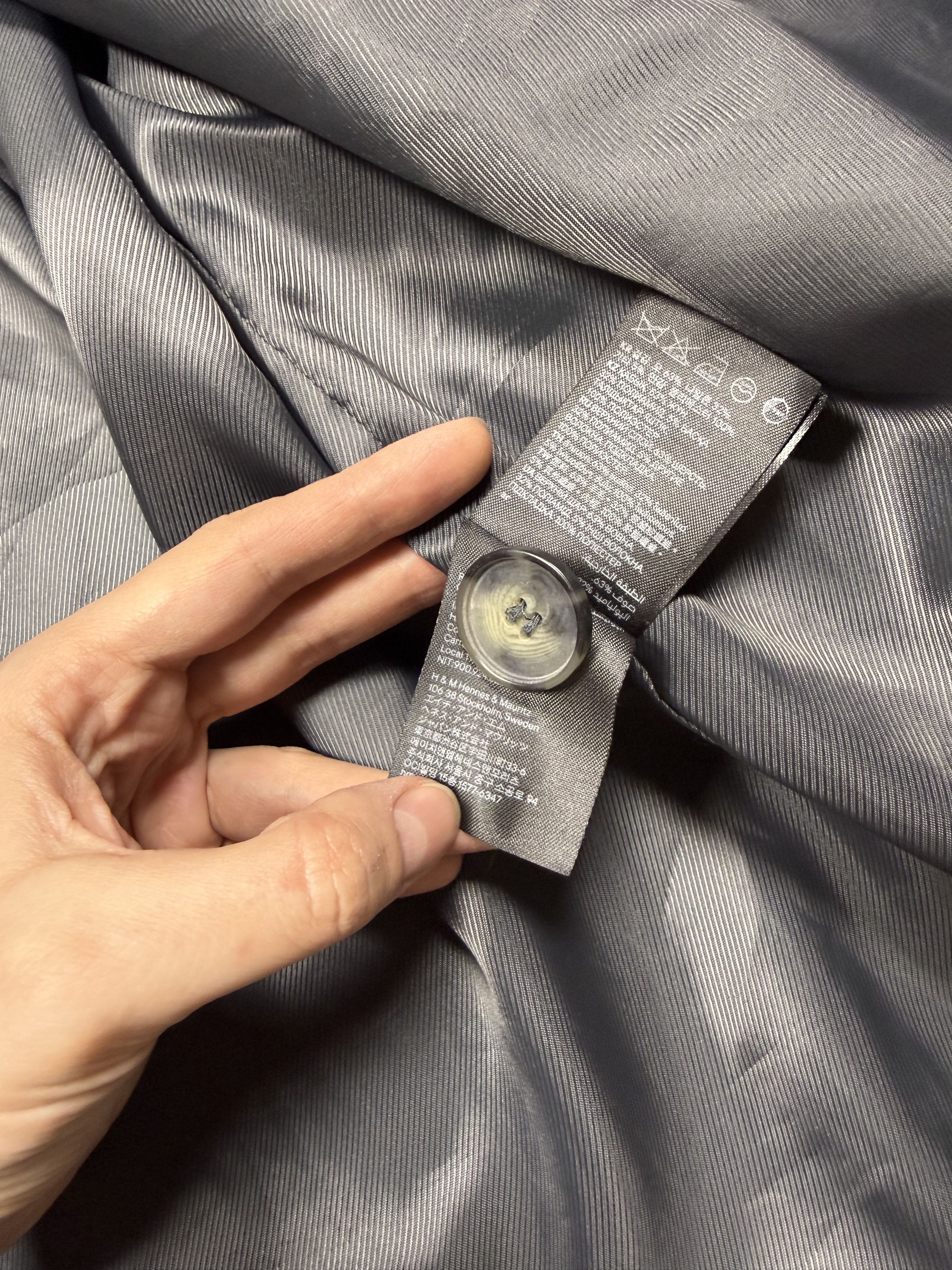 H&M H&m Х Manteco Wool Overshirt Gray (M) Size M / US 6-8 / IT 42-44 - 9 Thumbnail