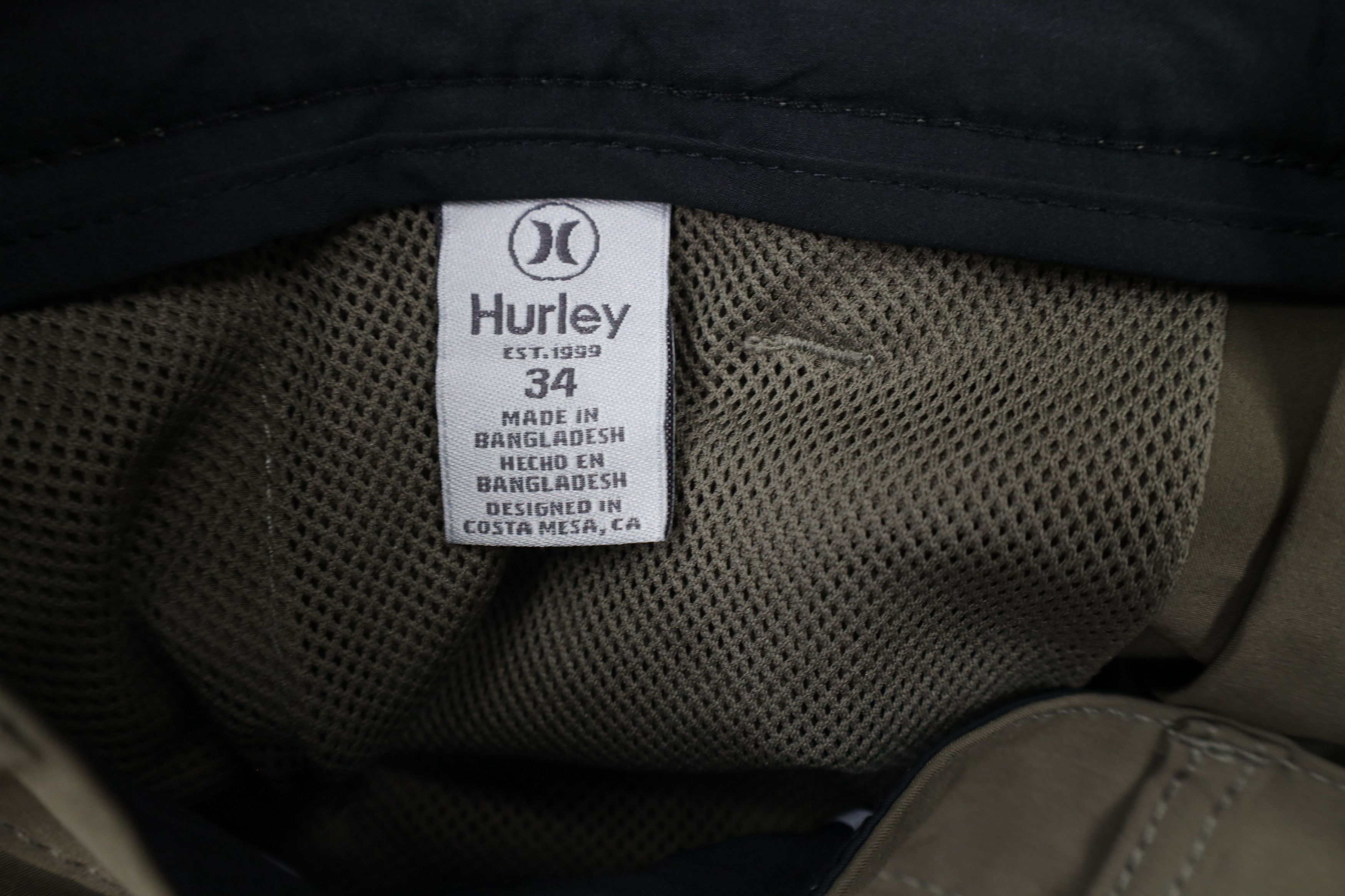 Vintage New Hurley Surfing Stretch All Day Hybrid Shorts Drab Green Size US 34 / EU 50 - 8 Thumbnail