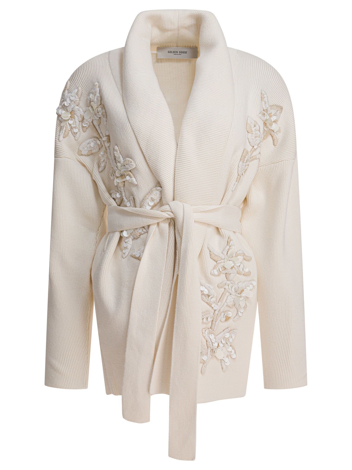Golden Goose Golden Goose Cardigan With Floral Embroidery tag size L Women - USA Duties Paid Size L / US 10 / IT 46 - 1 Thumbnail