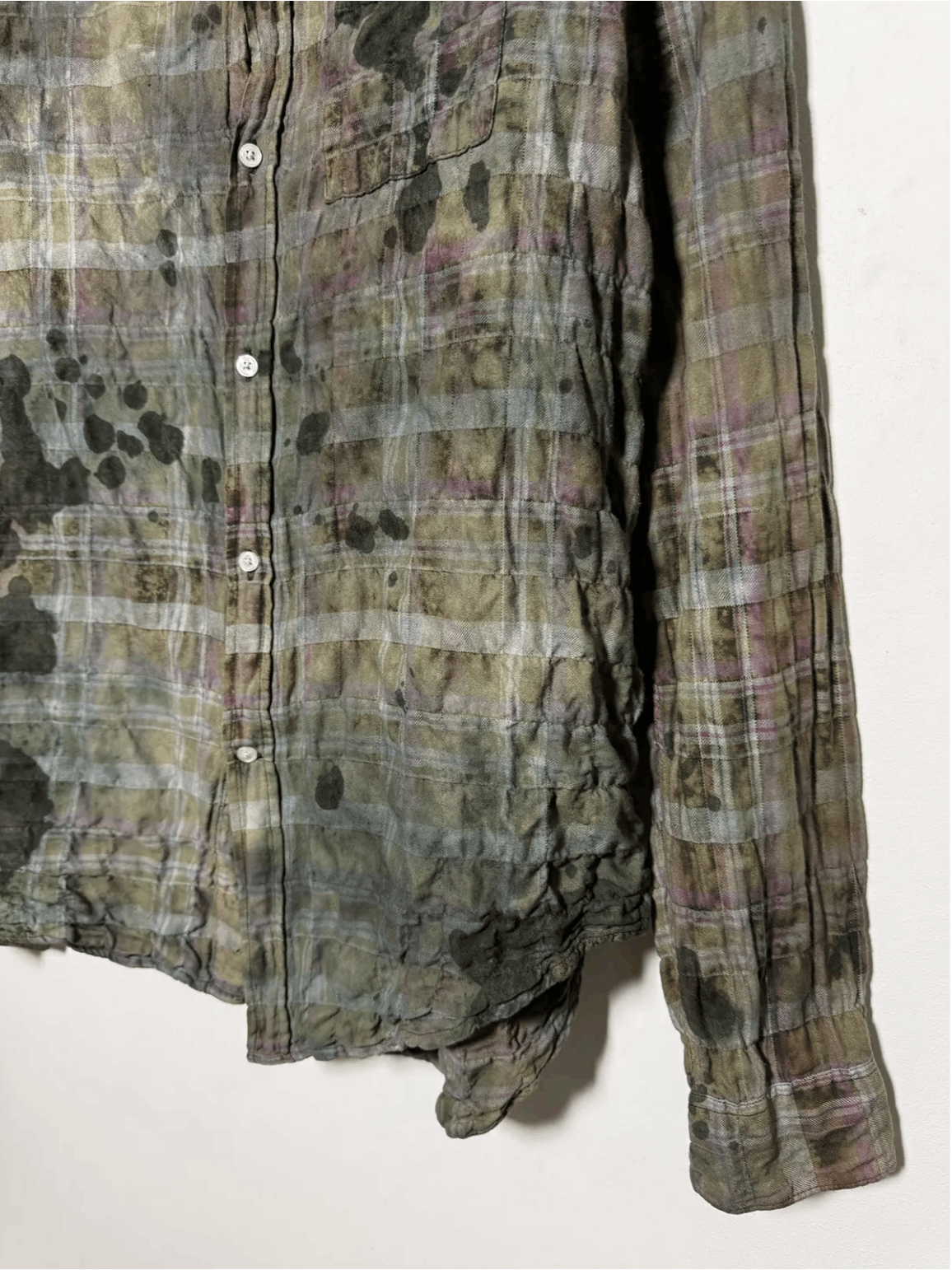 Acne Studios acne vintage mud moss flannel shirt Size US M / EU 48-50 / 2 - 4 Thumbnail