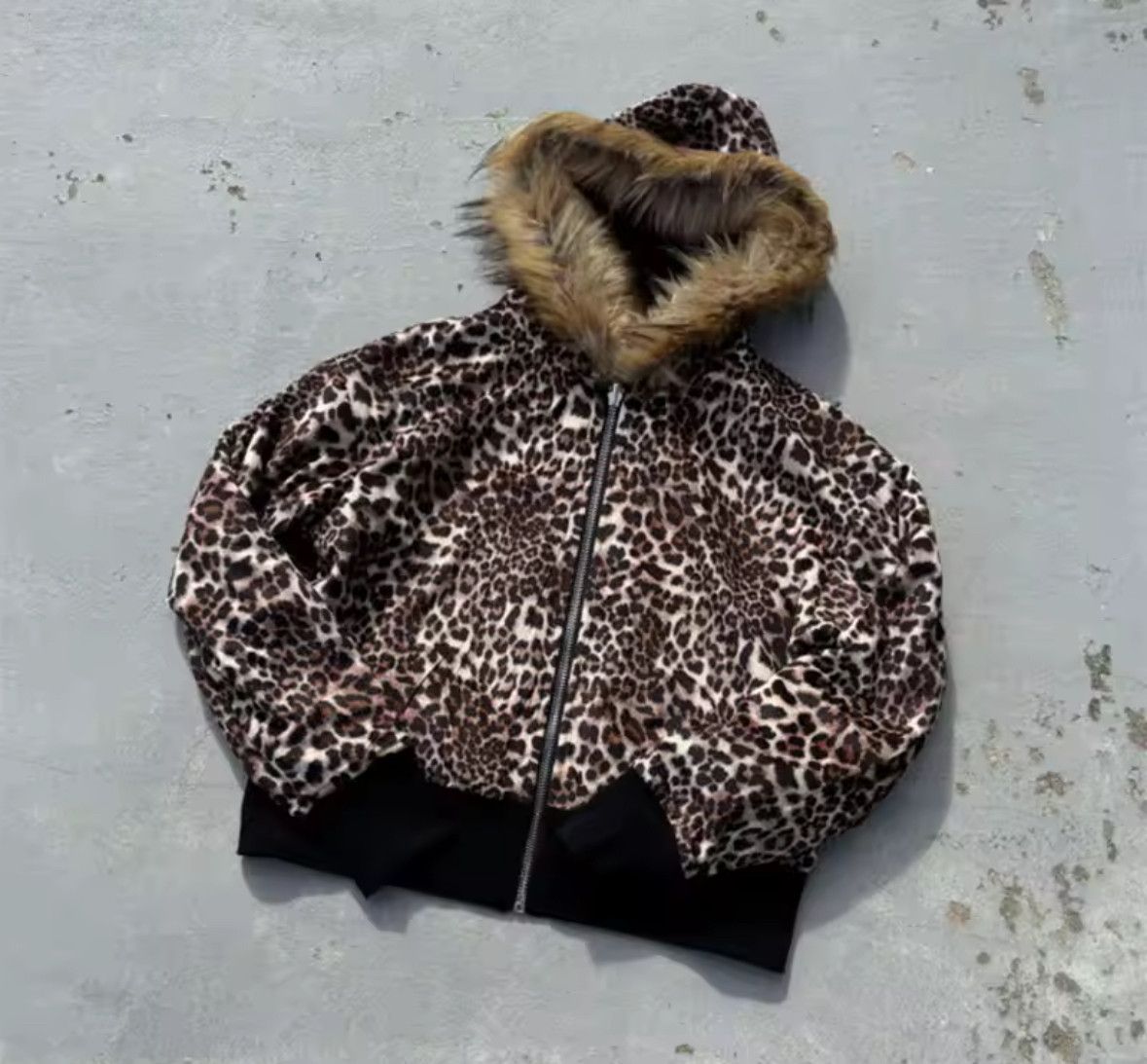 Other Double Sided Reversible Leopard Pattern Fur Hoodies Jackets Size US M / EU 48-50 / 2 - 2 Thumbnail