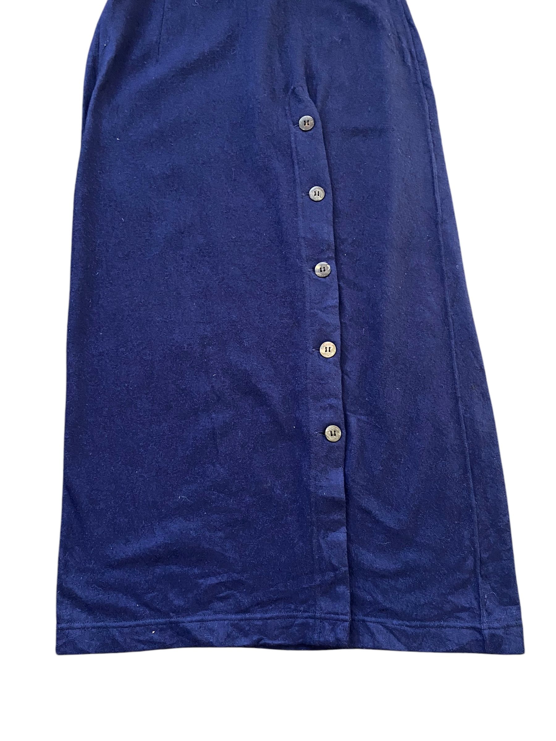 Comme des Garcons × Designer × Vintage 80s Comme des garcons Rei Kawakubo wool button midi skirt Size 24" / US 00 / IT 34 - 5 Thumbnail