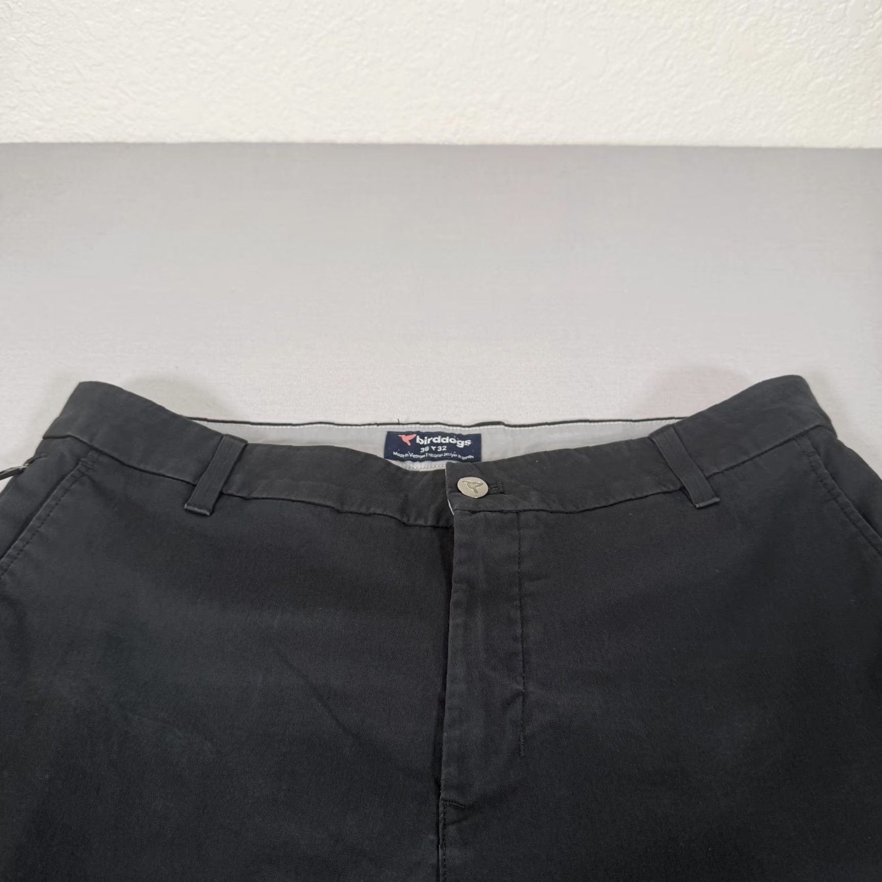 Vintage Birddogs Pants Mens 36x32 Black Stretch Chino Straight Fit Casual Golf Travel Shirt? Size US 36 / EU 52 - 3 Thumbnail