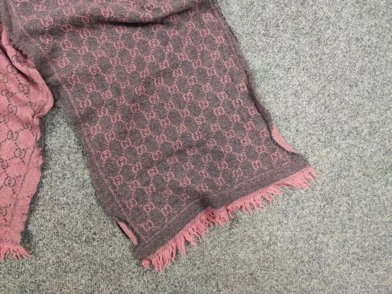 Gucci Gucci GG Monogram Authentic double-sided wool scarf Size ONE SIZE - 9 Thumbnail