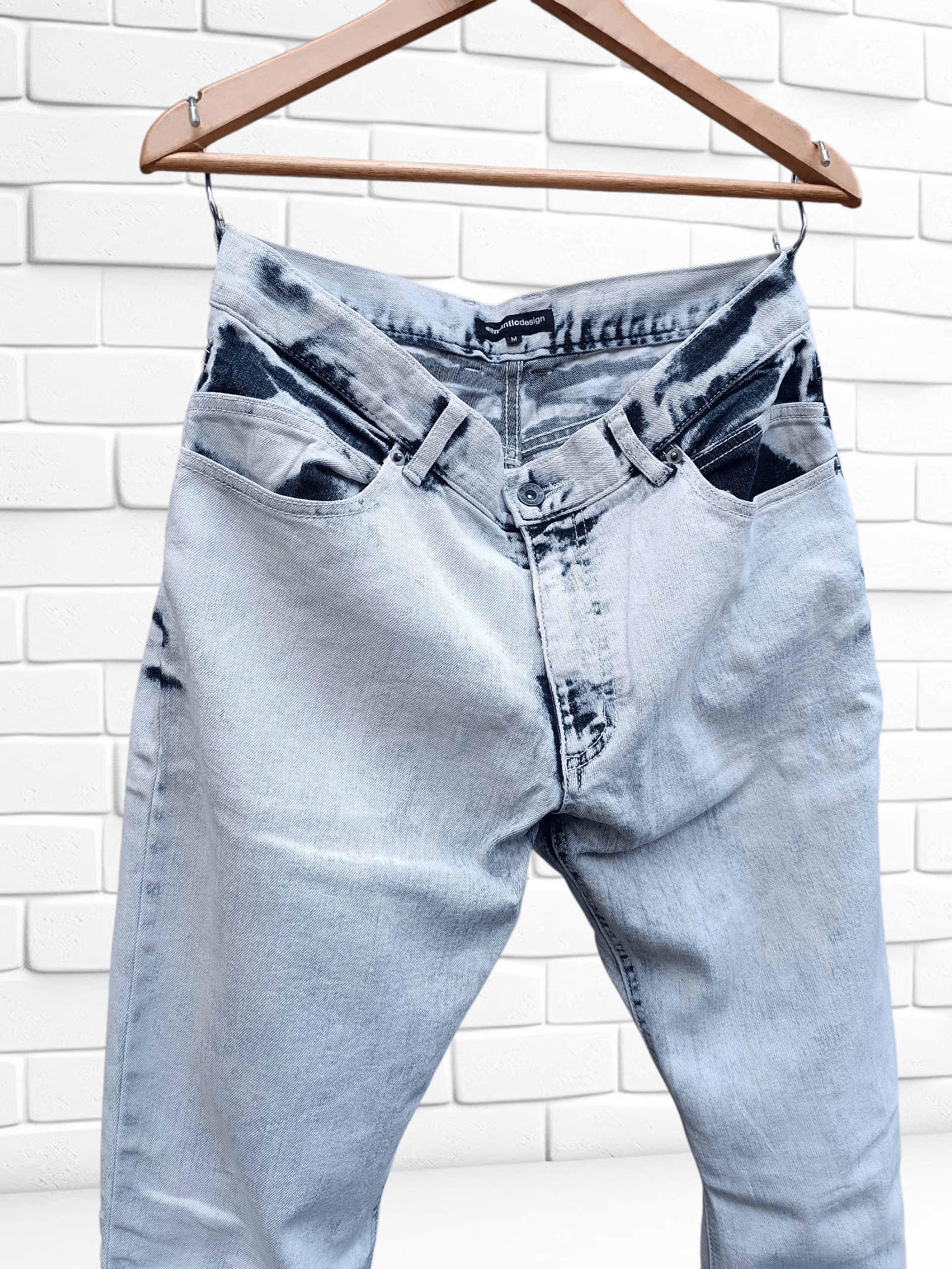 semanticdesign Vintage Sematic Design Slim Fit Curve Stretch Banana Pant Size US 31 - 5 Thumbnail