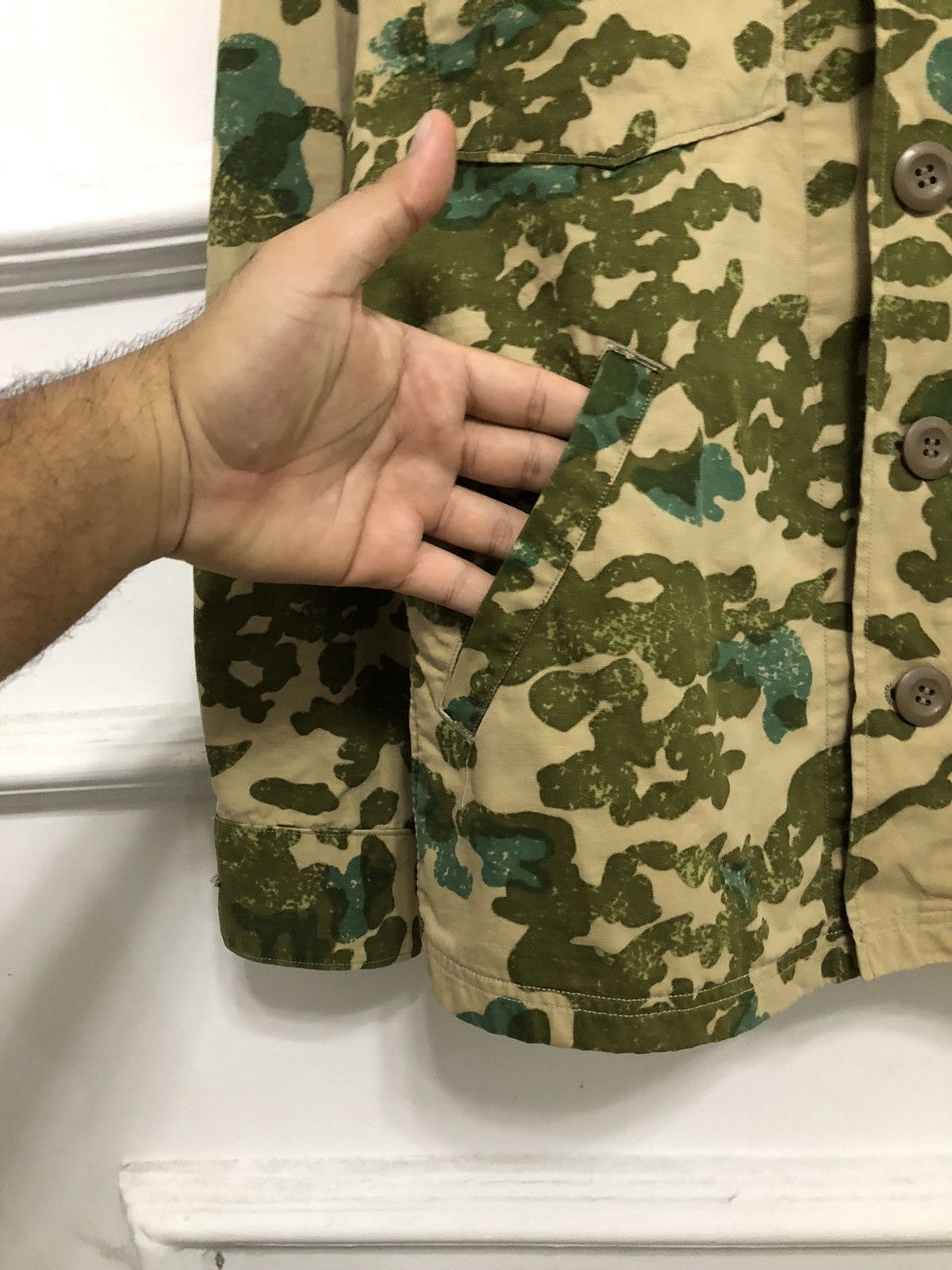 HOLLYWOOD RANCH MARKET × Japanese Brand Vintage HR Market Overshirt Frog Camo Size US S / EU 44-46 / 1 - 9 Thumbnail