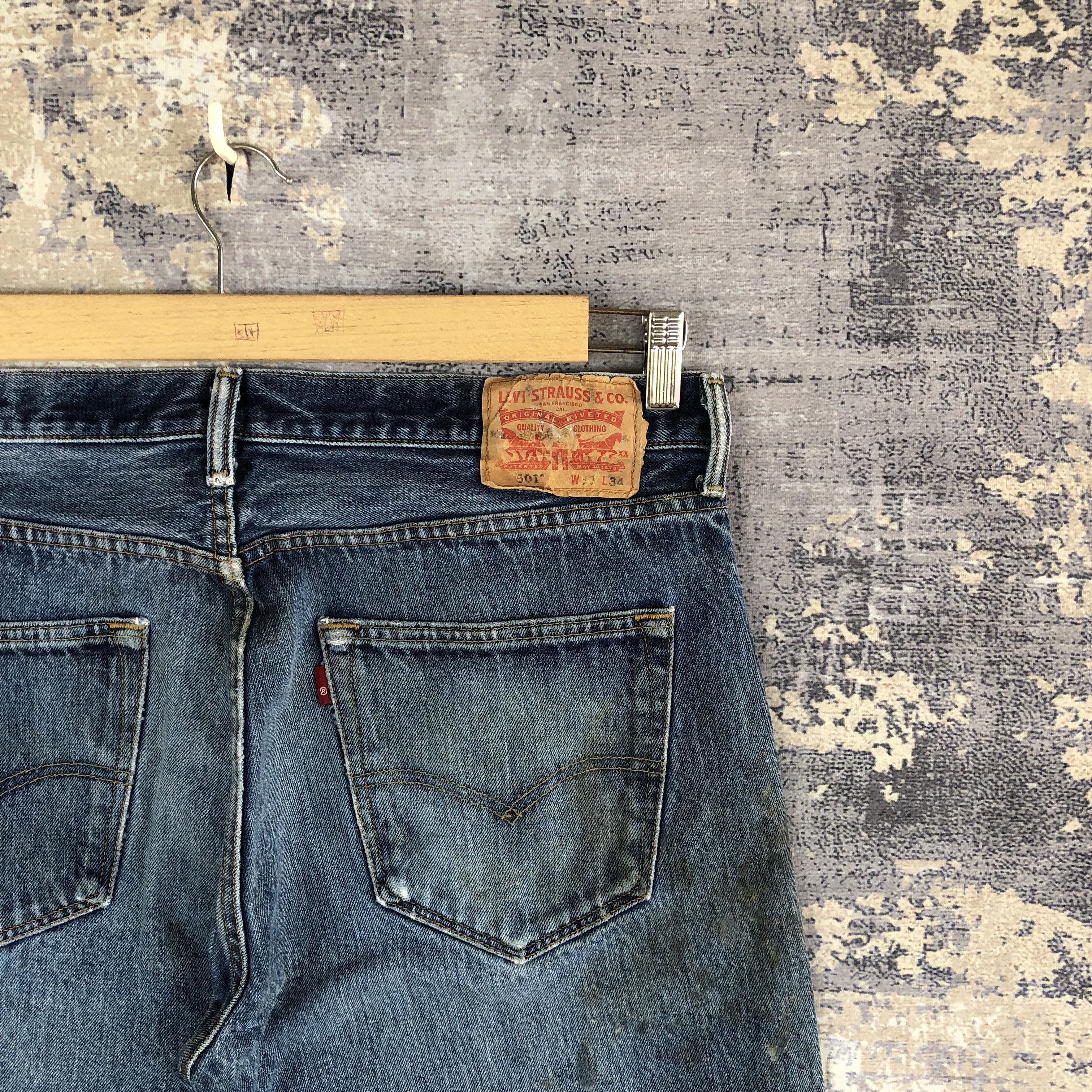 Levi's Vintage Levis 501 Jeans Levi's Dirty Stone Wash Denim Size US 36 / EU 52 - 5 Thumbnail