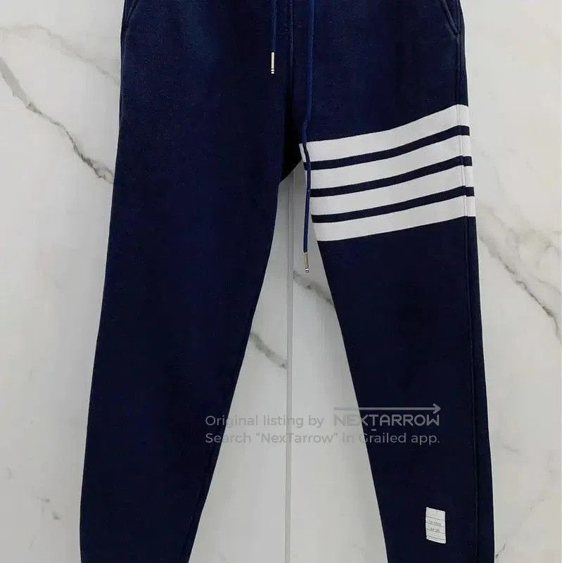 Thom Browne Thom Browne Blue Cotton Casual Pants . Size 27" / US 4 / IT 40 - 5 Thumbnail