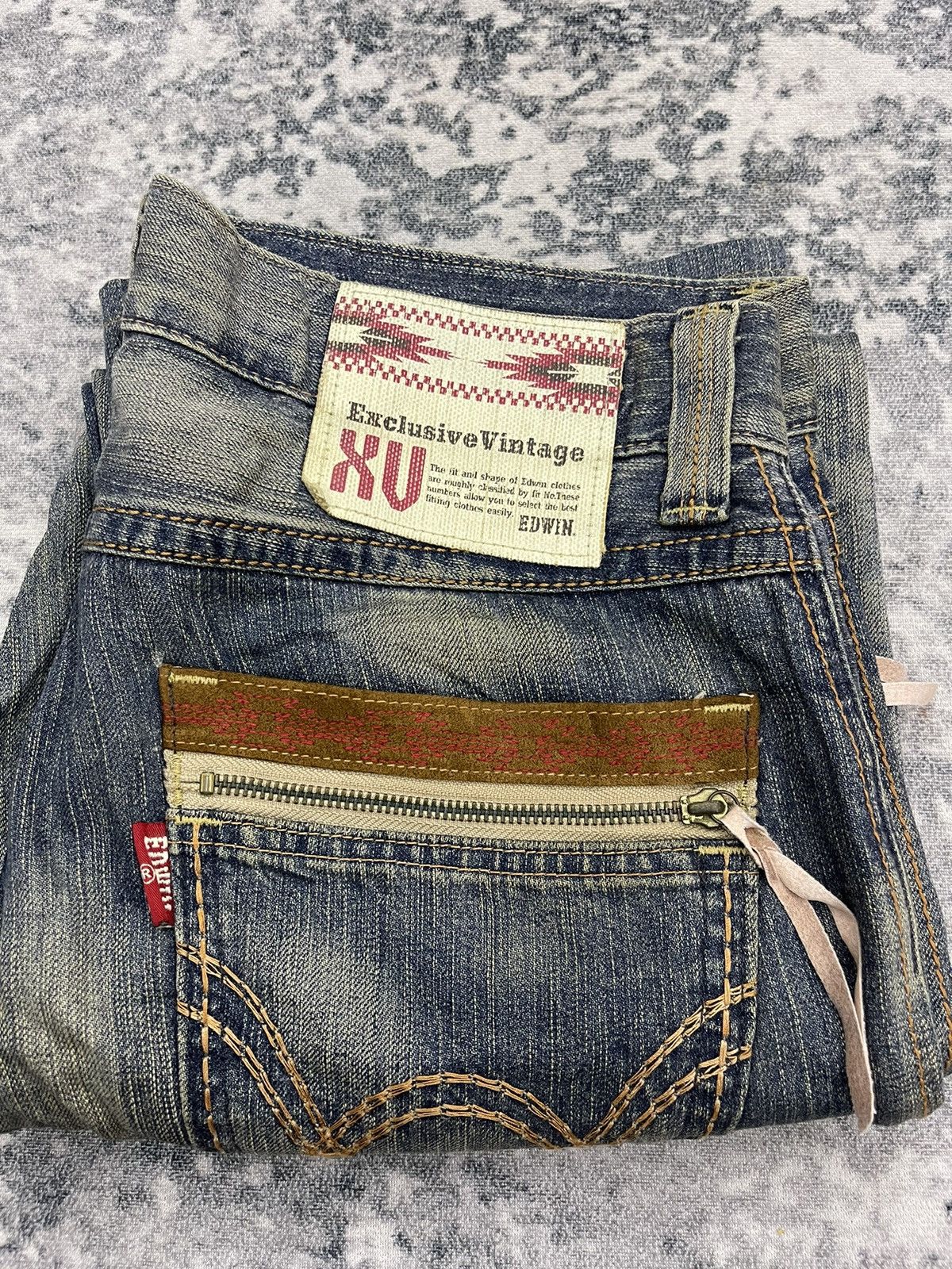 Edwin Edwin XV Baggy faded blue denim s6 Size US 32 / EU 48 - 20 Thumbnail