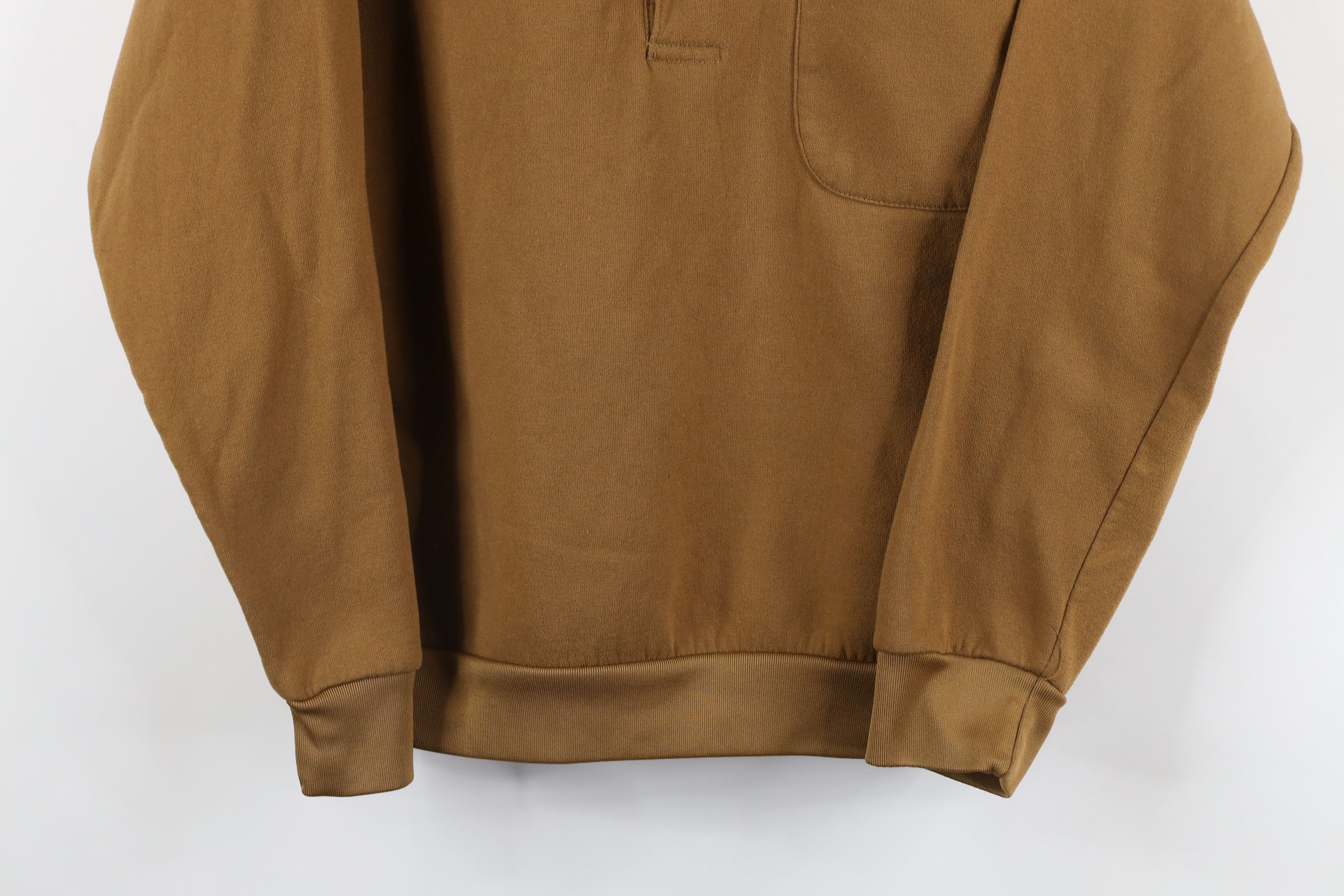 Vintage Vintage 90s Streetwear Collared Pullover Sweatshirt Brown Size US S / EU 44-46 / 1 - 3 Thumbnail