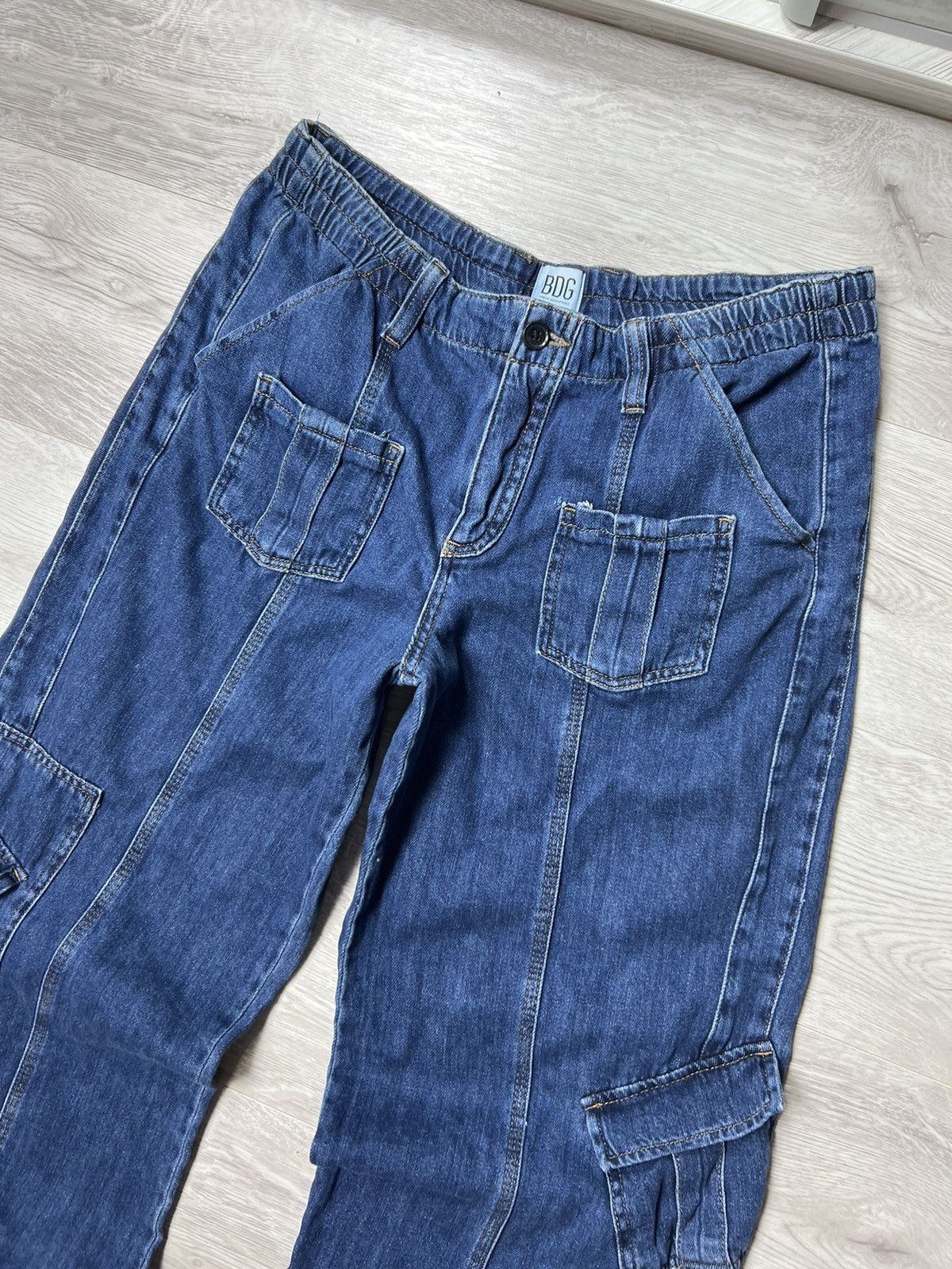 Bdg BDG Multi Pocket Baggy Denim Pants Wide Leg Jeans Size US 34 / EU 50 - 2 Thumbnail