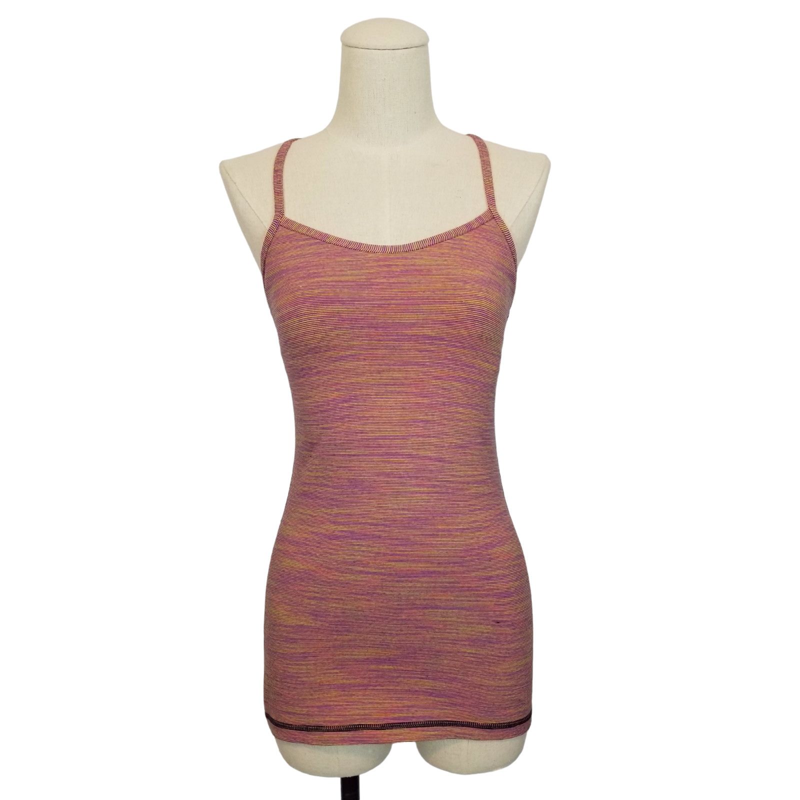 Lululemon Lululemon Power Y Tank Luon Wee Are From Space Pink Sz 4 Size S / US 4 / IT 40 - 1 Thumbnail