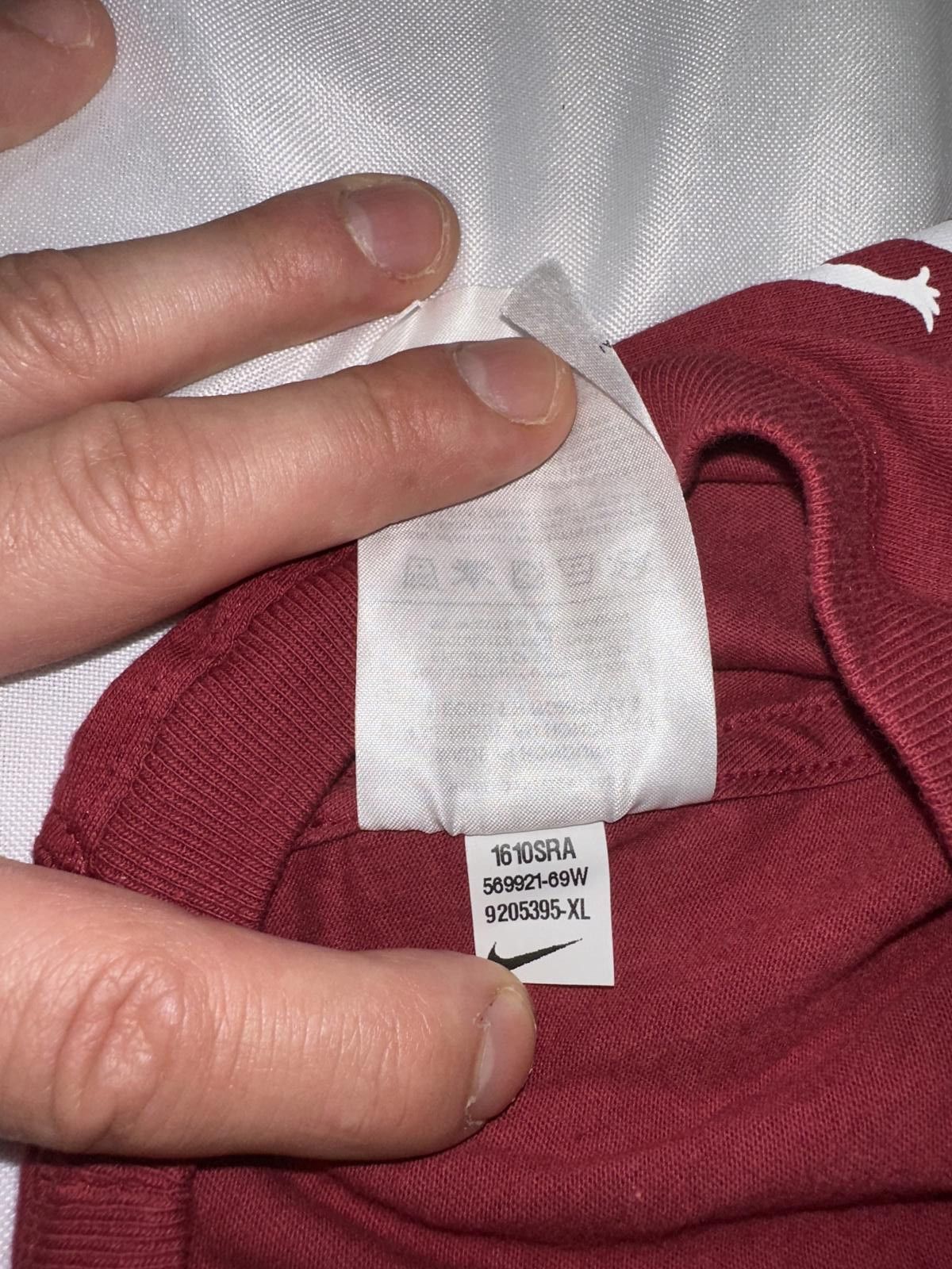 Designer Nike Air Jordan Claim The Bay OU Boomer Sooner Long Sleeve Shirt Size US XL / EU 56 / 4 - 6 Thumbnail