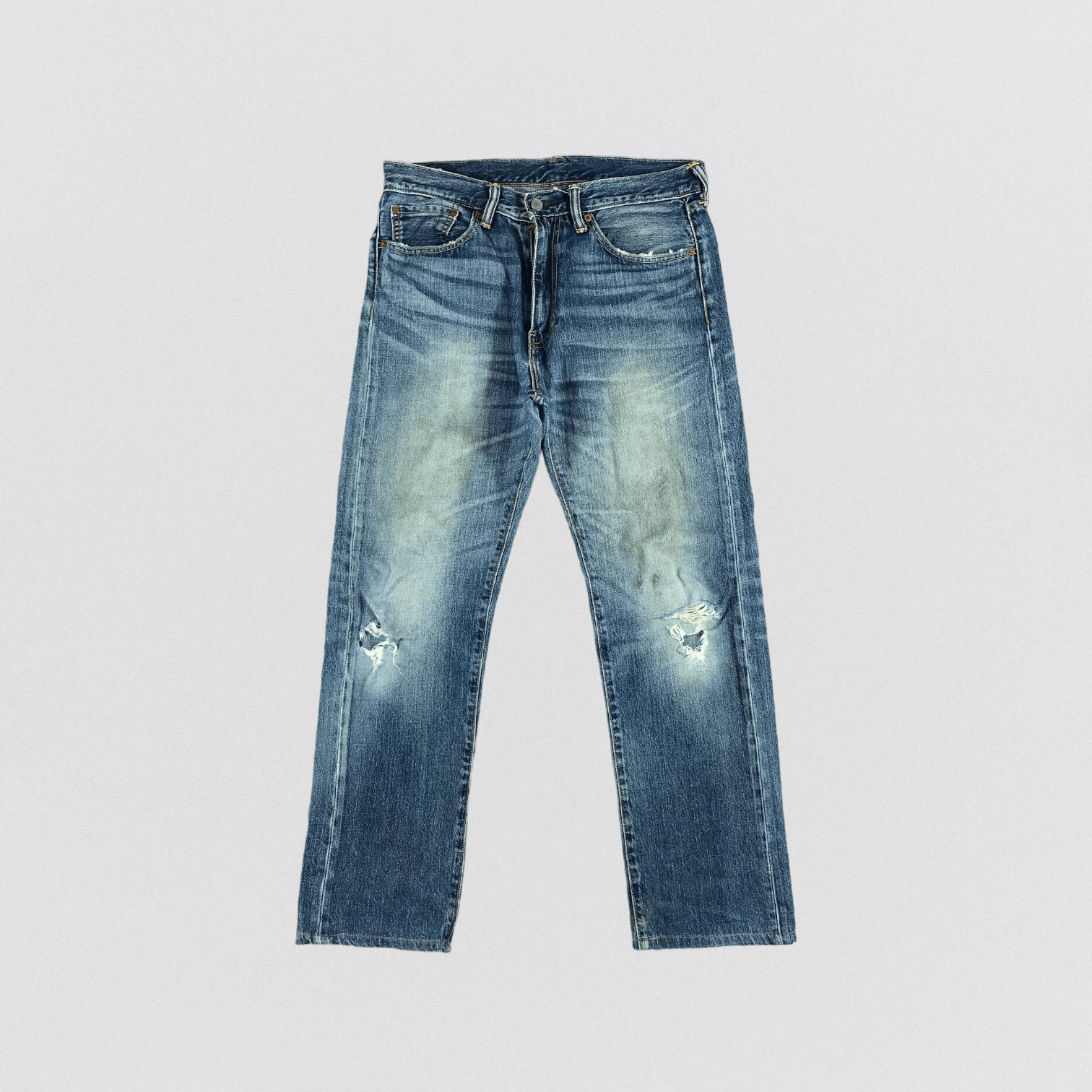 Levi's × Vintage Vintage Blue Wash Levis 505 Jeans-JM2210 Size US 35 - 1 Thumbnail