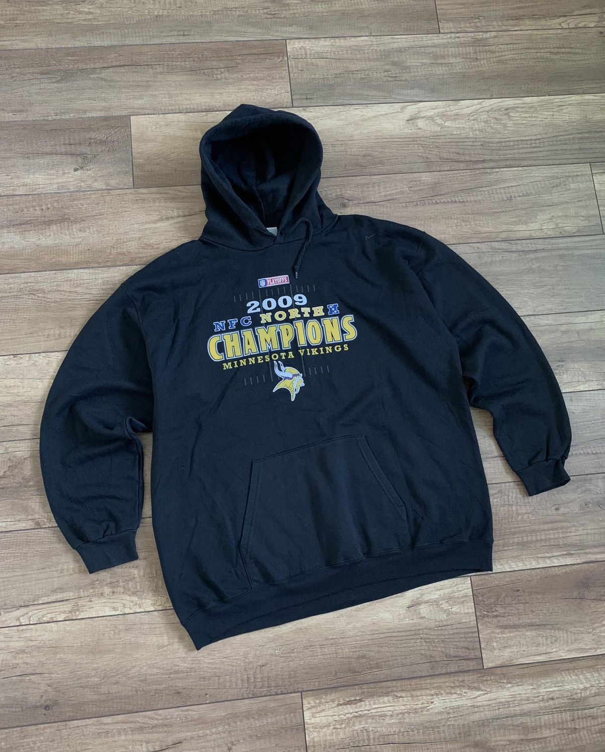 NFL Vintage 2009 NFL NFC Minnesota Vikings Champions Hoodie Size US XL / EU 56 / 4 - 3 Thumbnail