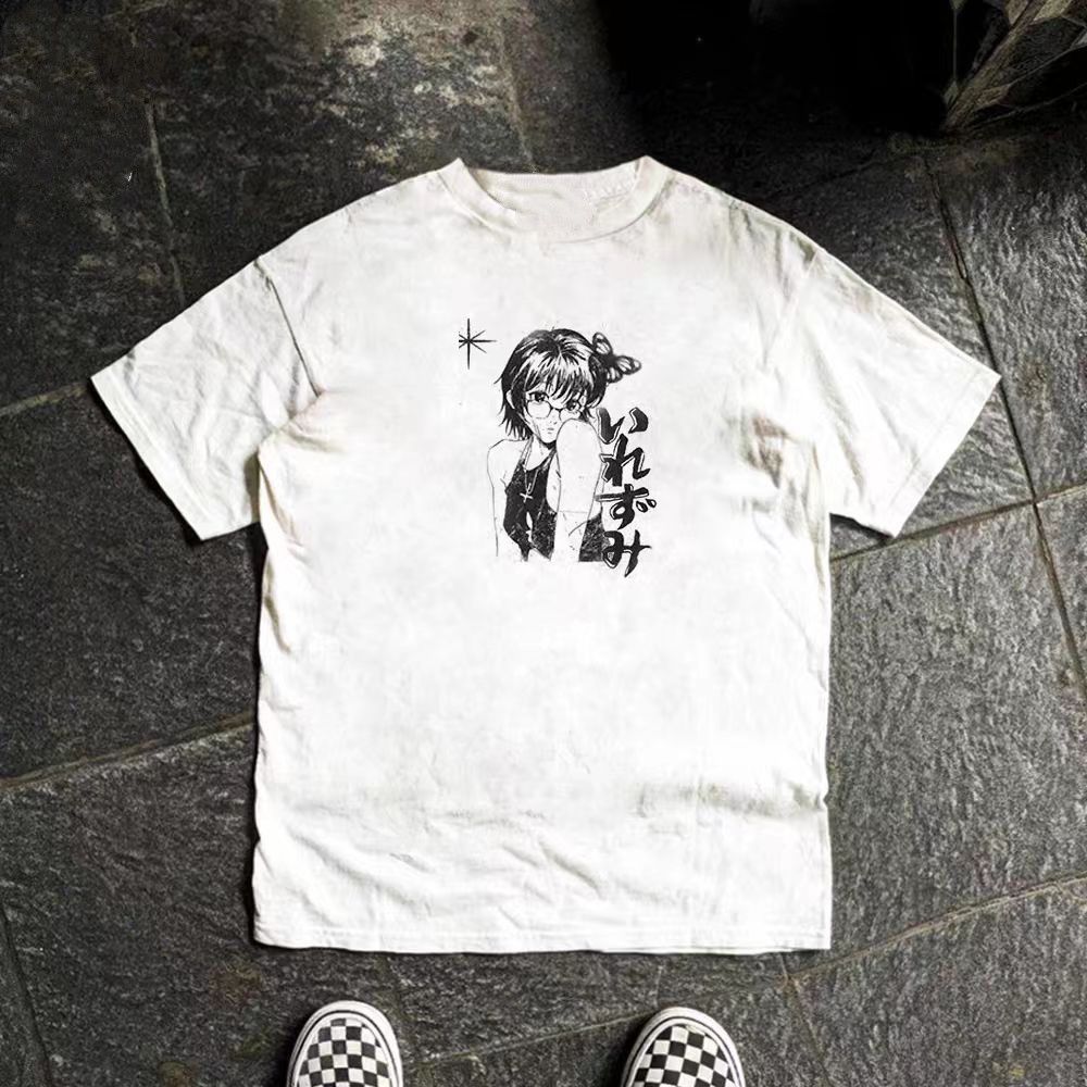 Vintage White Casual Retro Anime-Print T-Shirt Size US M / EU 48-50 / 2 - 2 Thumbnail