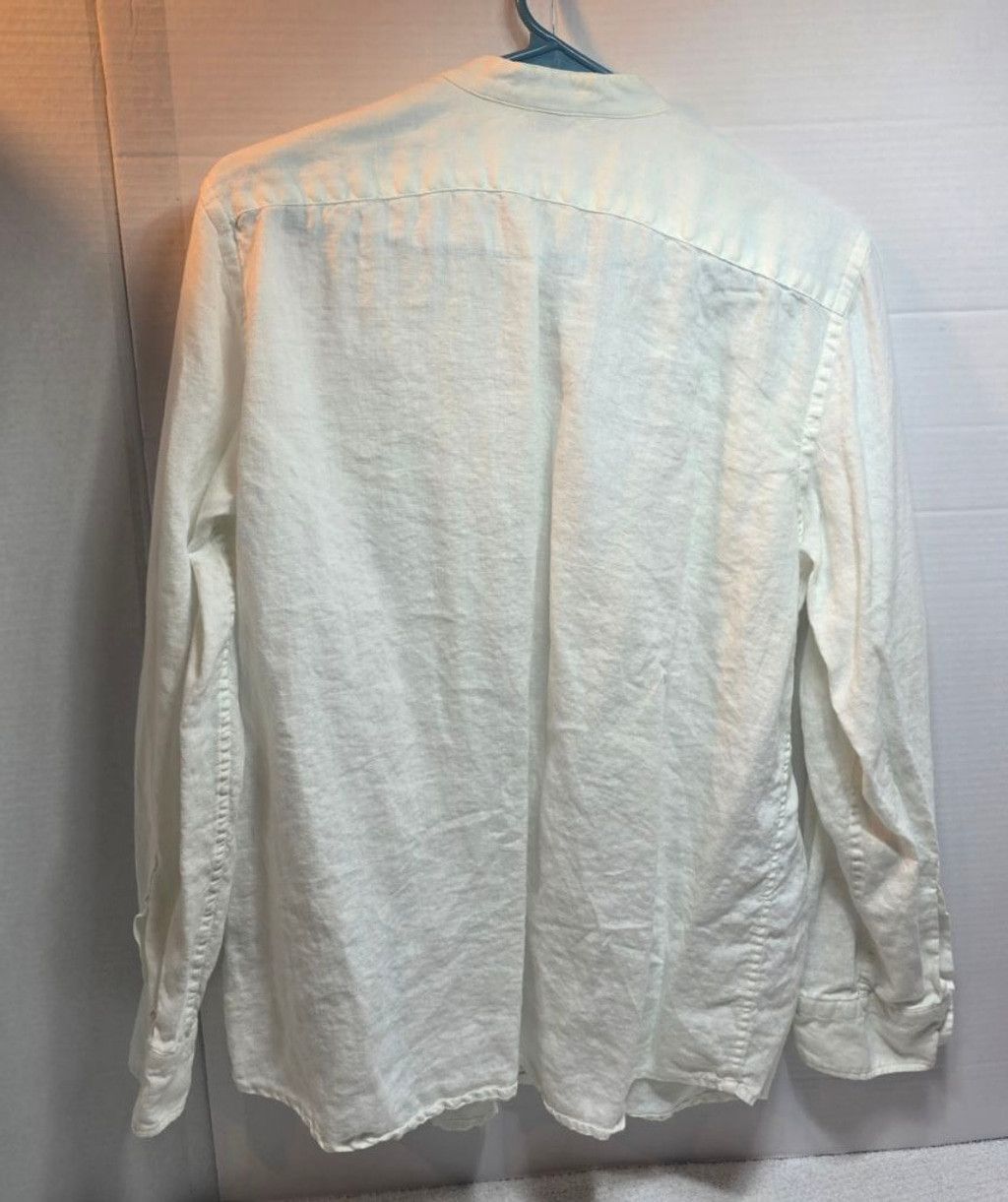 Chaps Women's Chaps White Linen Button Down Shirt L Size L / US 10 / IT 46 - 8 Thumbnail