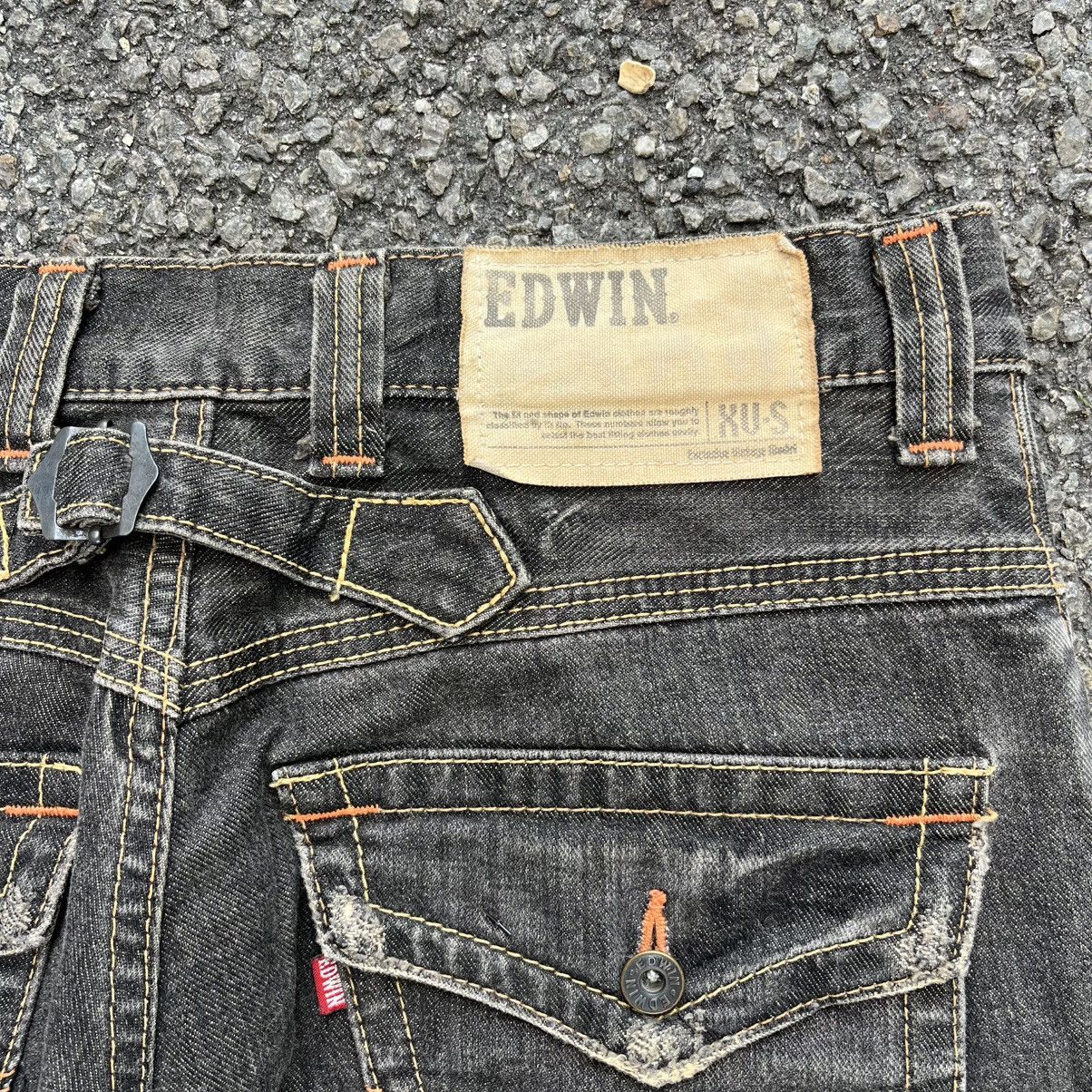 Hysteric Glamour Flared Edwin XV-S Buckleback Vintage Faded Denim Rusty Jeans Size US 30 / EU 46 - 10 Thumbnail