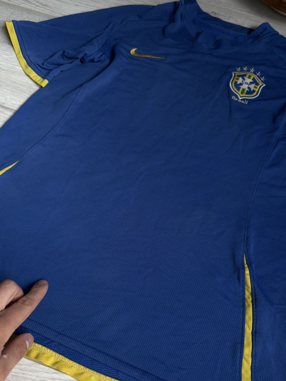 Nike × Vintage 🇧🇷 Vintage Nike Brazil Soccer Jersey 2008 shirt Size US L / EU 52-54 / 3 - 5 Thumbnail