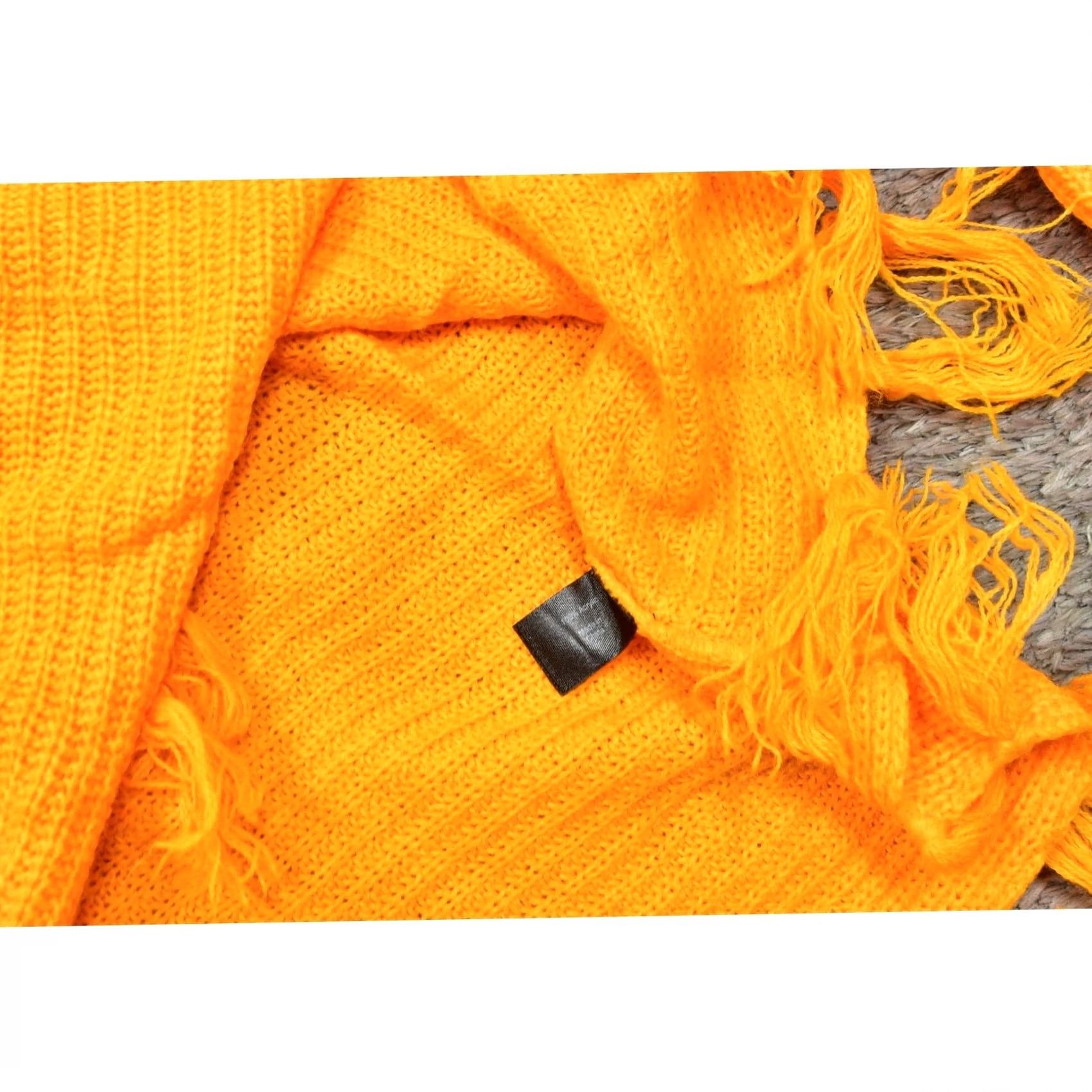 Vintage Lane Bryant Orange Acrylic Pullover Sweater Plus 22/24 Cowl Neck Solid Women’s Clothing Sweaters Mens Girls Size 3XL / US 20-22 - 4 Thumbnail